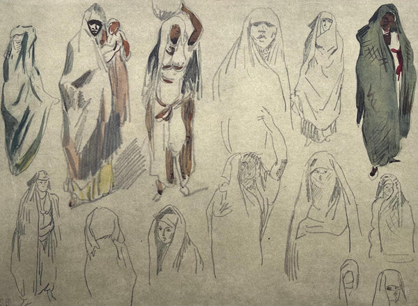 Eugène Delacroix, Composition, Trente et un Dessins et Aquarelles du Maroc, Limited Edition Lithograph