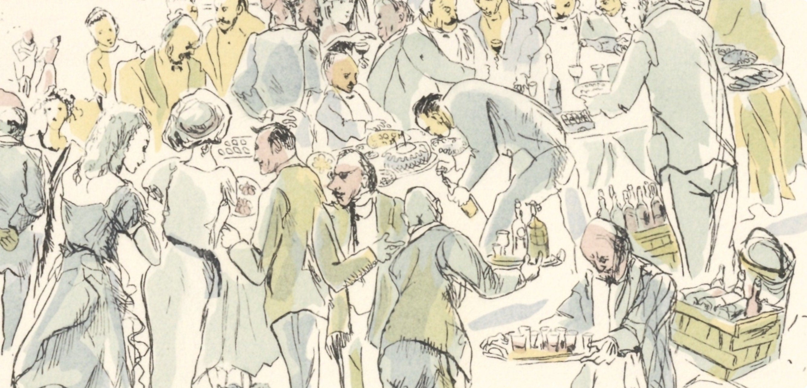 Léonard Tsugouharu Foujita (藤田 嗣治), Garden Party, Vins, Fleurs et Flammes, Limited Edition Lithograph