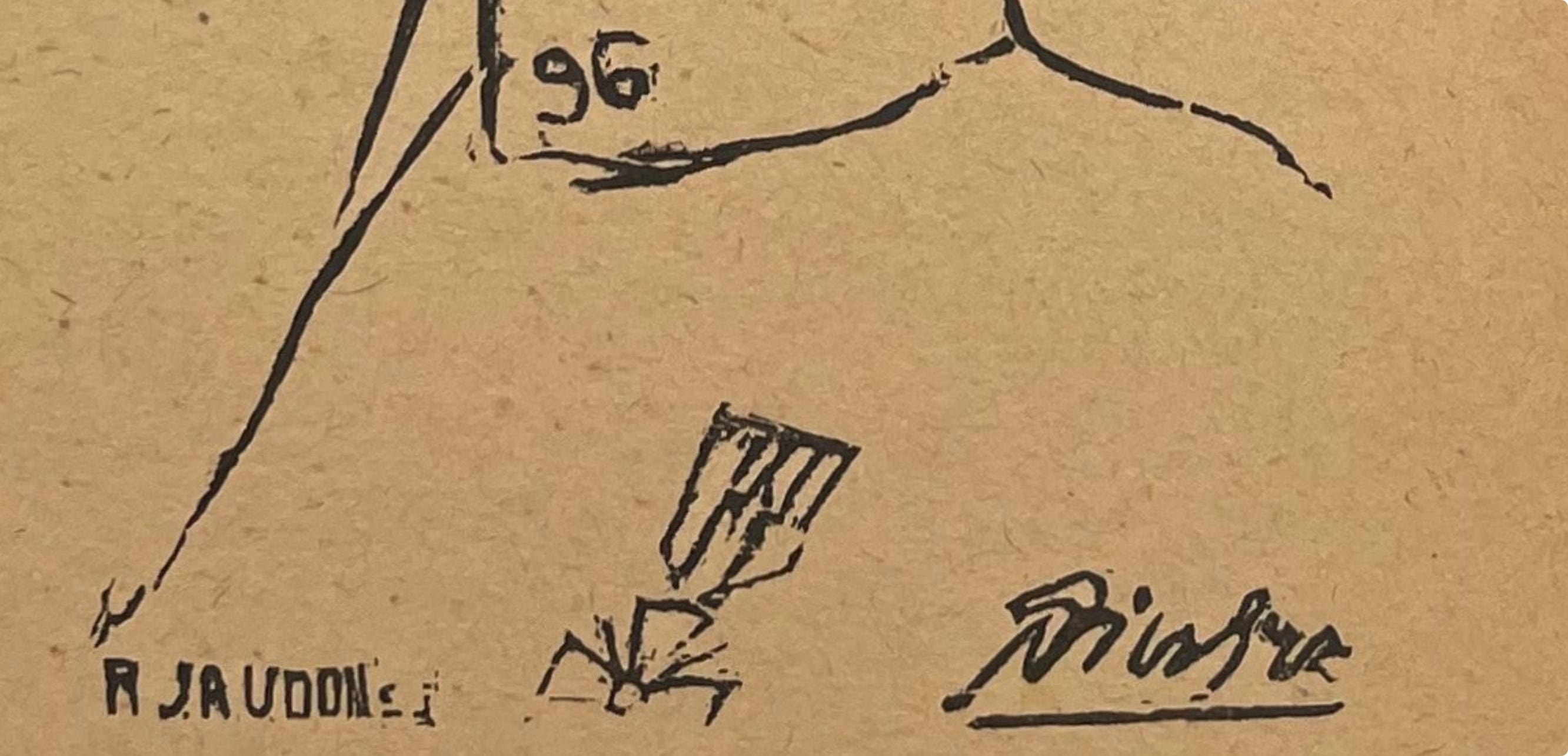 Pablo Picasso, Composition (Horodisch C2), Calligrammes, Limited Edition Woodcut