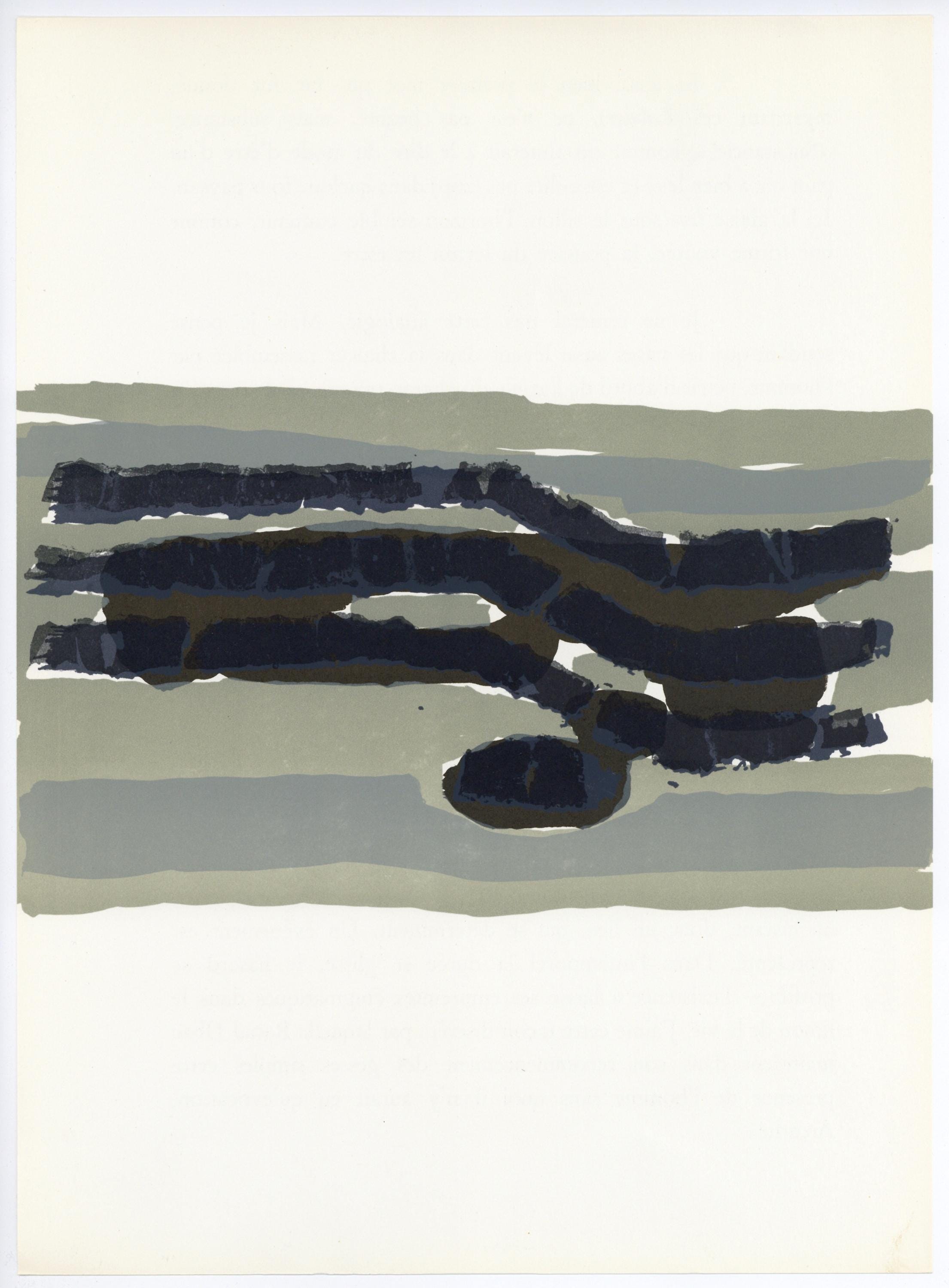 Raoul Ubac, Composition, Derrière le miroir, Limited Edition Lithograph