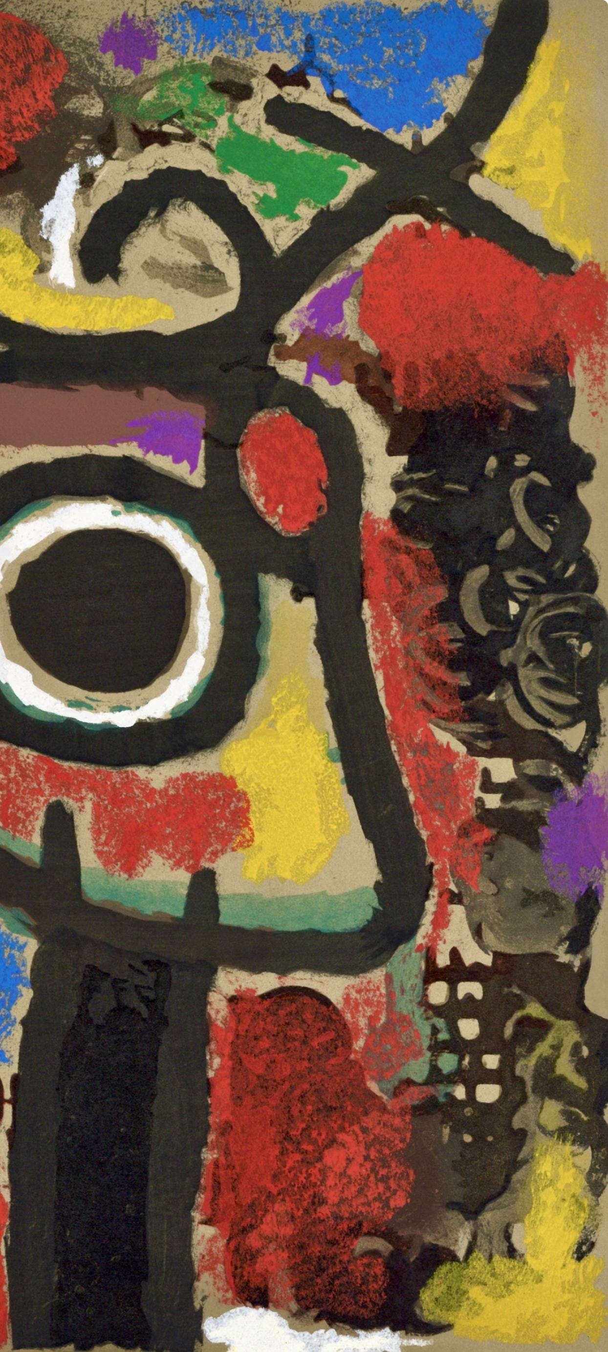 Joan Miró, Composition (Cramer 103; Mourlot 382-383), Miró Cartones 1956-1965, Limited Edition Lithograph