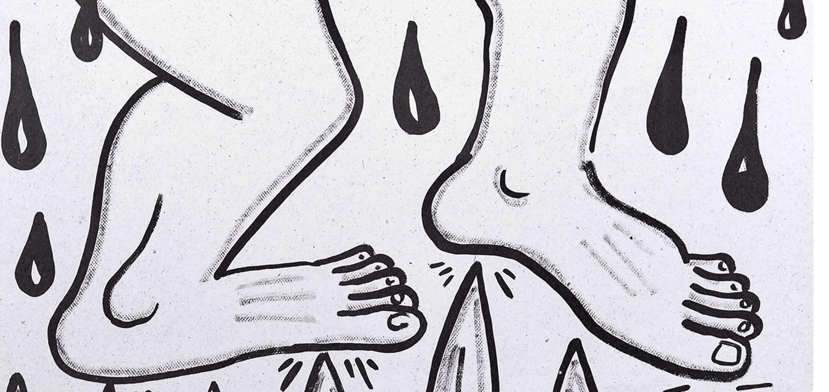 Keith Haring, Composition, Against All Odds, Limited Edition Lithograph
