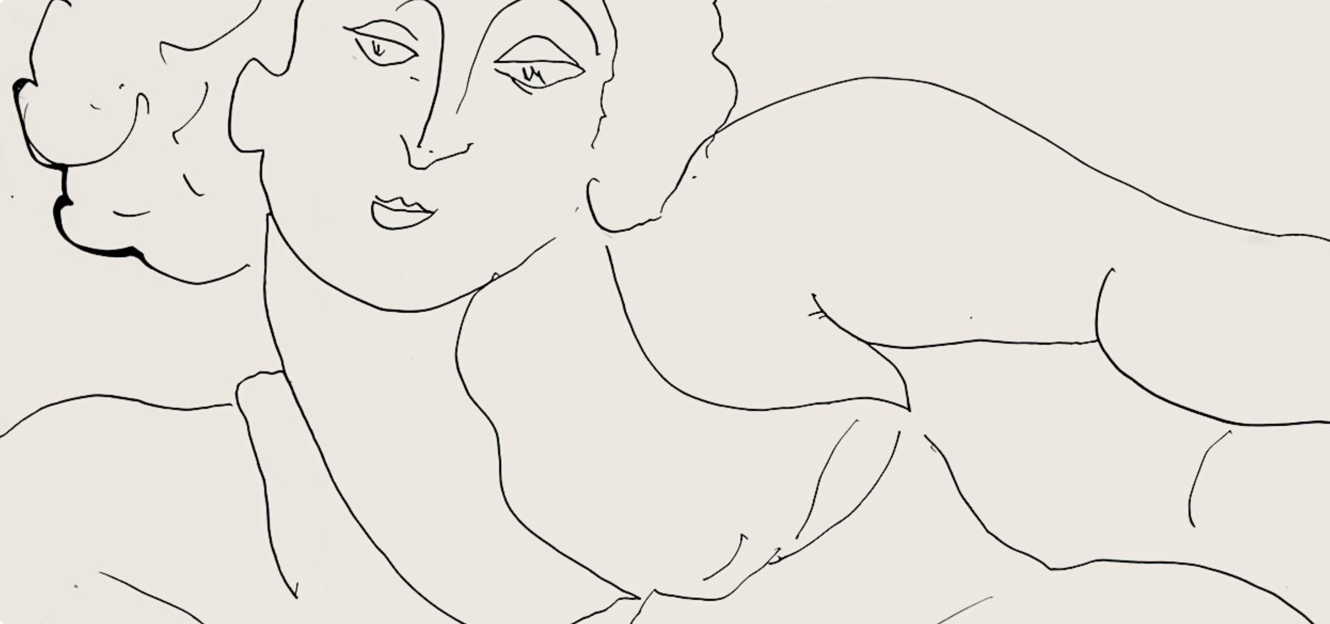 Henri Matisse, Série C, var. 7 (Duthuit 9), Henri Matisse, Dessins, Thèmes et variations, Limited Edition Lithograph