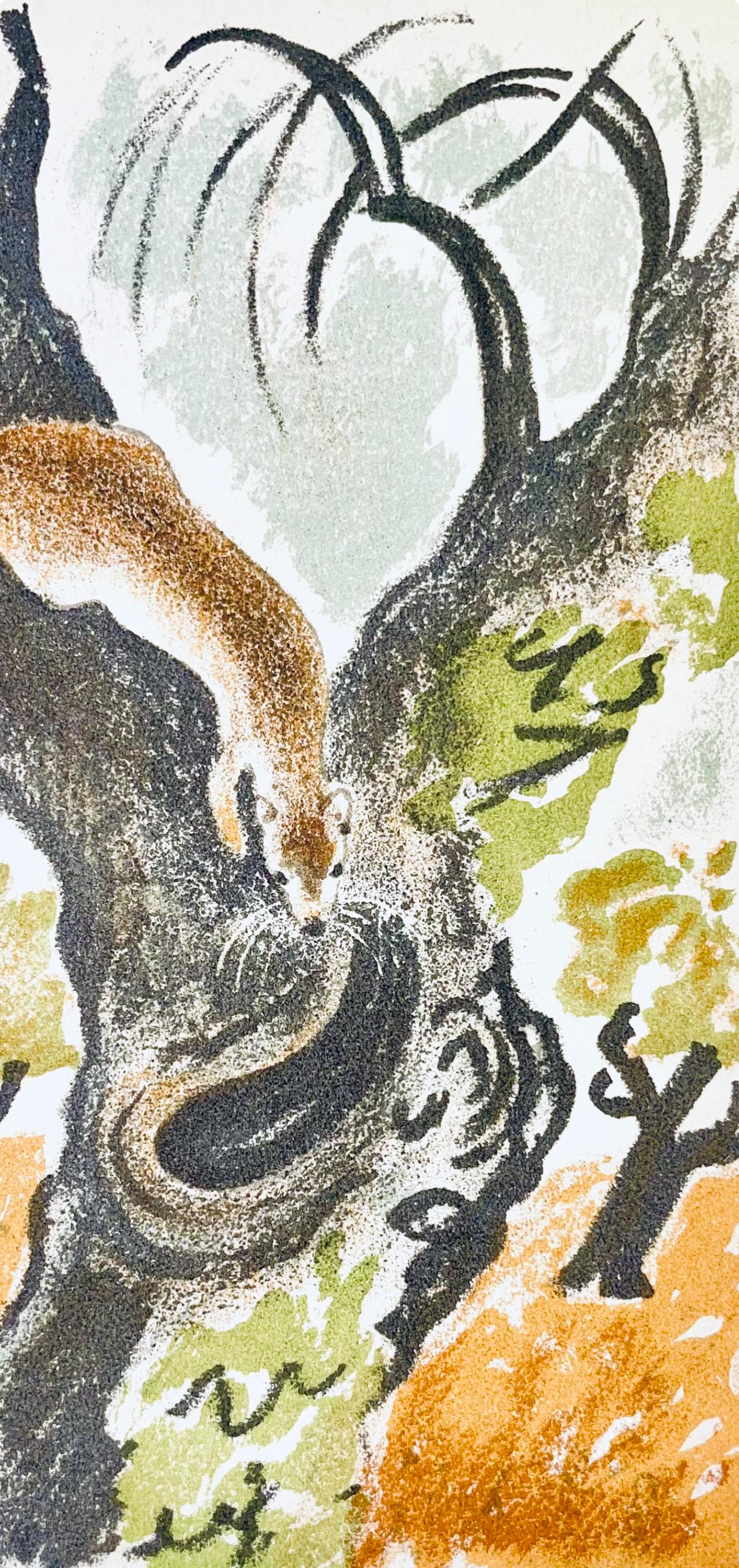 Maurice Mourlot, Composition, de Goupil a Margot, Histoires De Bêtes, Limited Edition Lithograph