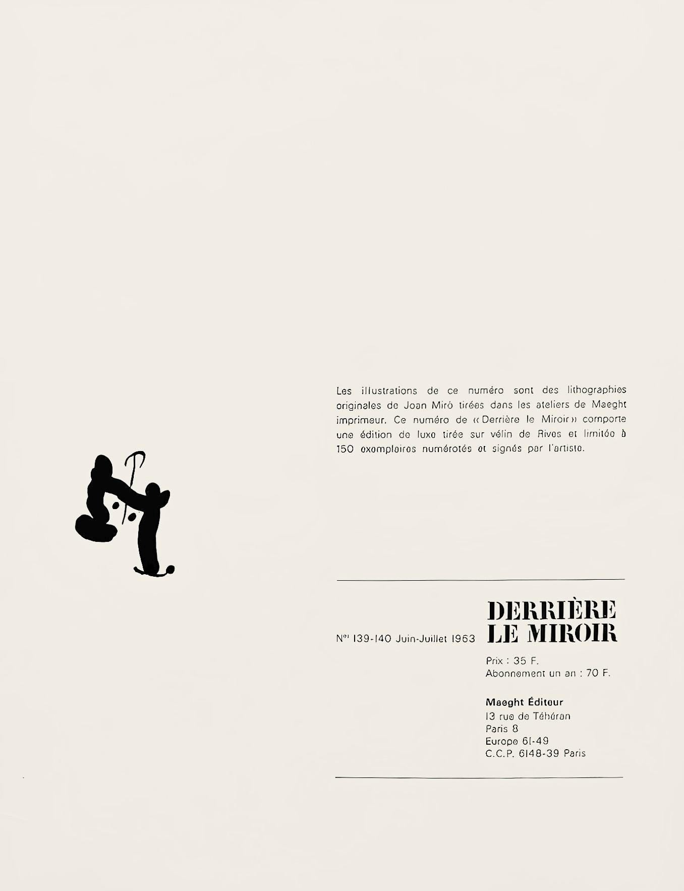 Joan Miró, Composition (Cramer 83; Mourlot 340-347), Derrière le miroir, Limited Edition Lithograph