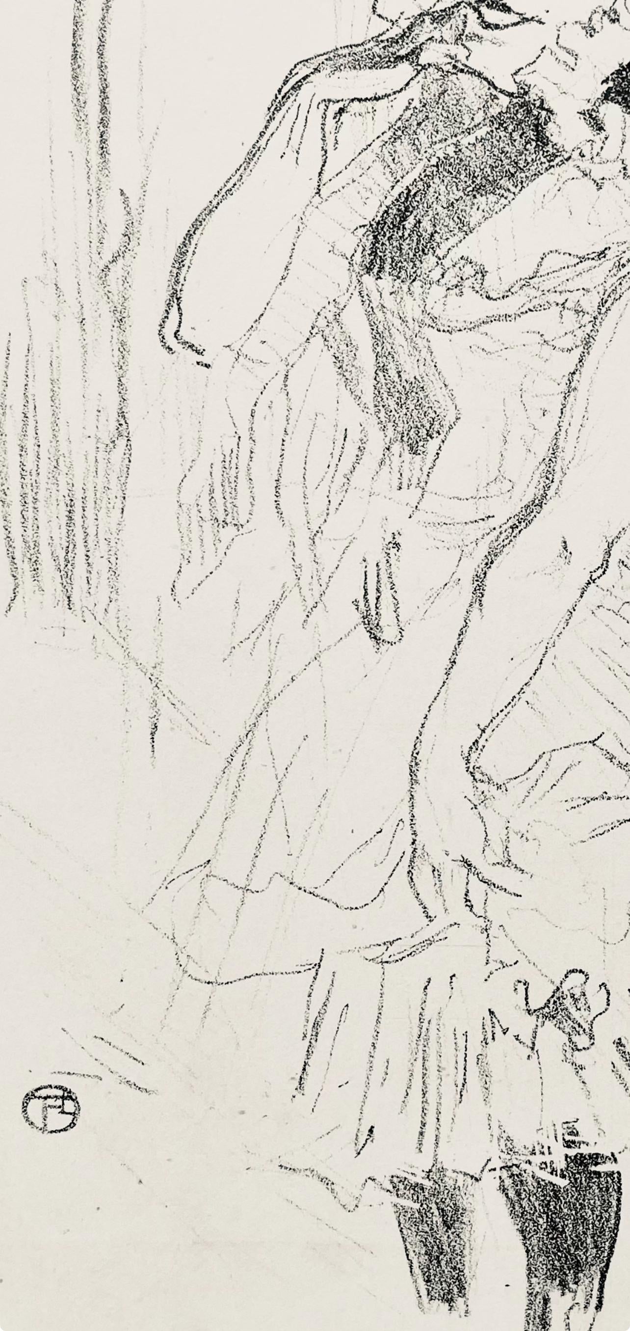 Henri de Toulouse-Lautrec, Anna Held dans Toutes ces Dames, Derrière le miroir, Limited Edition Lithograph