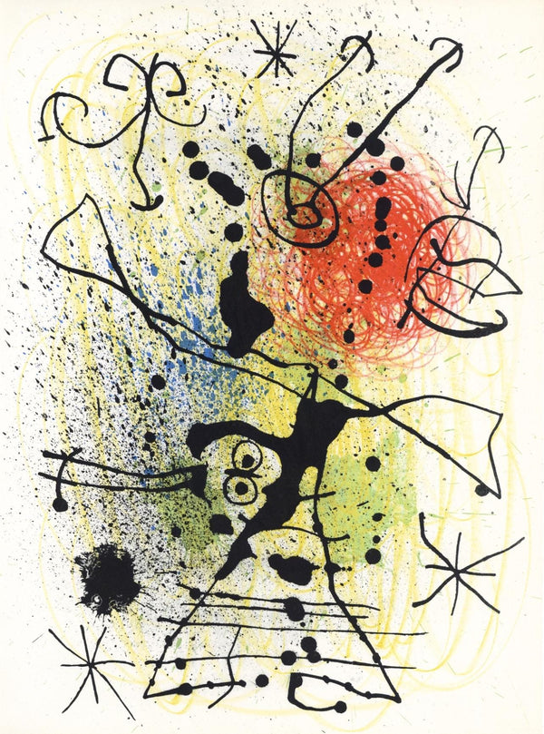 Joan Miró, Composition (Mourlot 457), Derrière le miroir, Limited Edition Lithograph