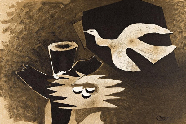 Georges Braque, L'oiseau et son nid, Derrière le miroir, Limited Edition Lithograph