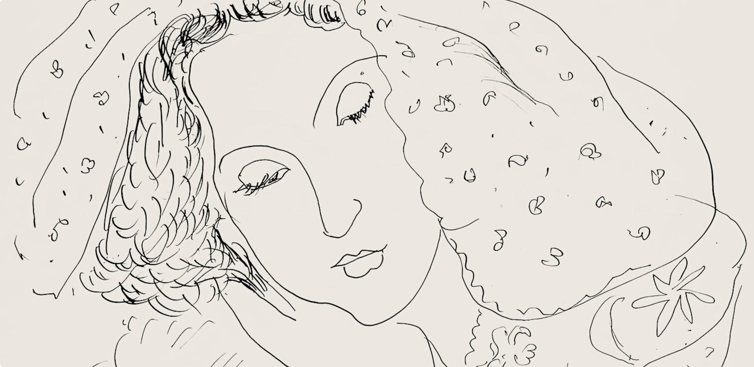 Henri Matisse, Série I, var. 2 (Duthuit 9), Henri Matisse, Dessins, Thèmes et variations, Limited Edition Lithograph