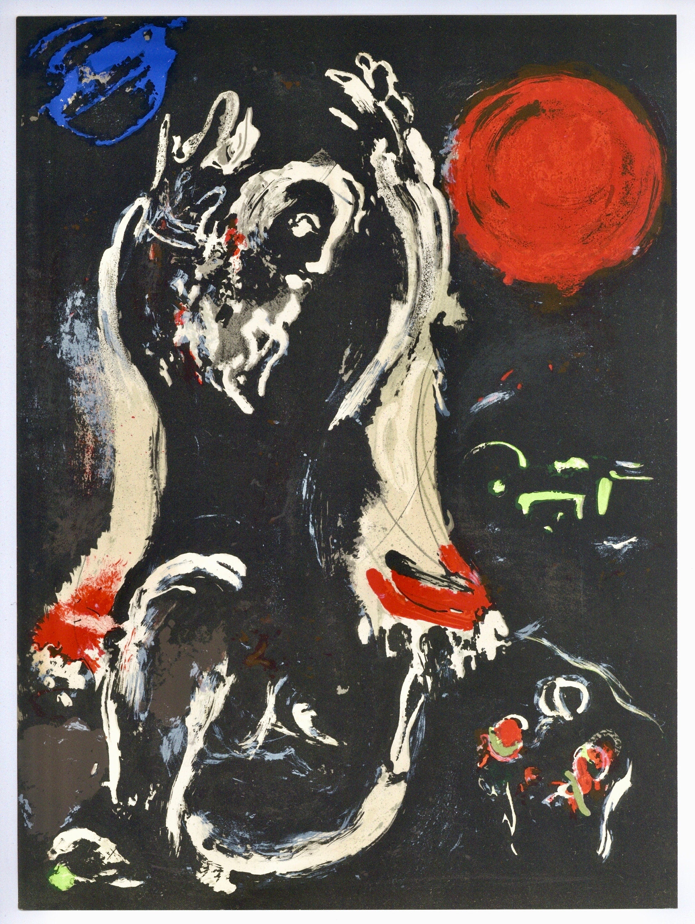 Marc Chagall, Isaiah (Mourlot 117-46; Cramer 25), Drawings from the Bible by Marc Chagall, Verve: Revue, Limited Edition Lithograph