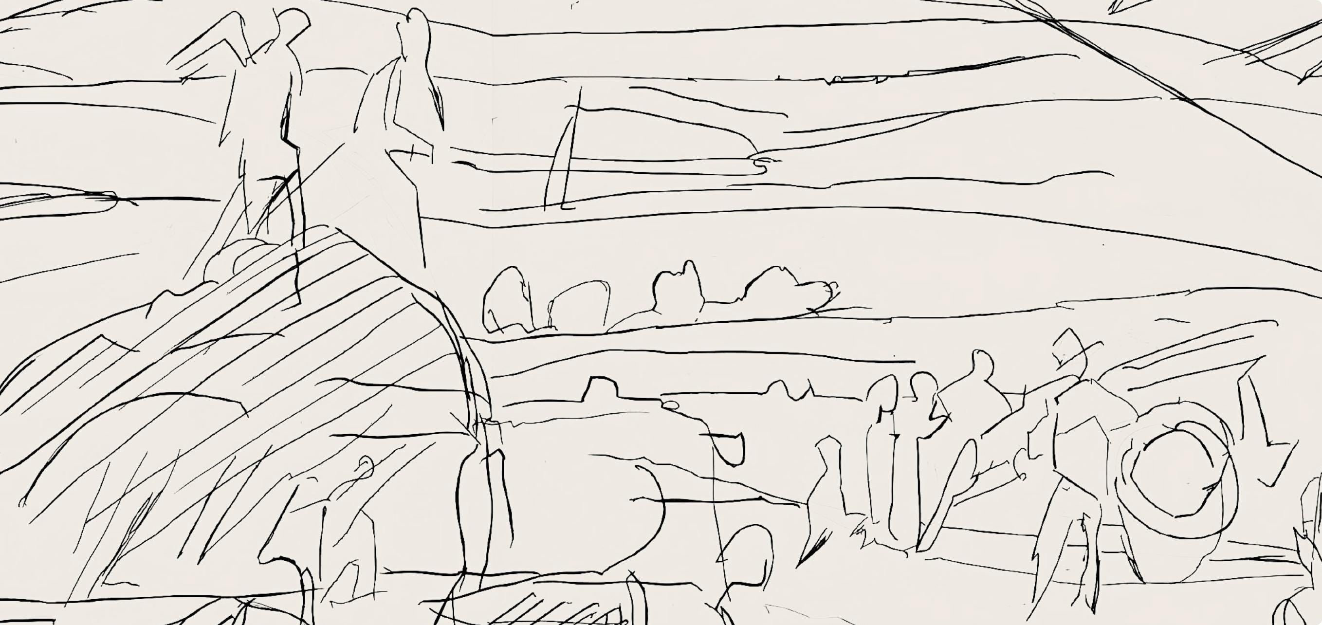 Jacques Villon, Composition (Ginestet/Pouillon 42-64), Hésiode, Les Travaux et les Jours, Limited Edition Etching