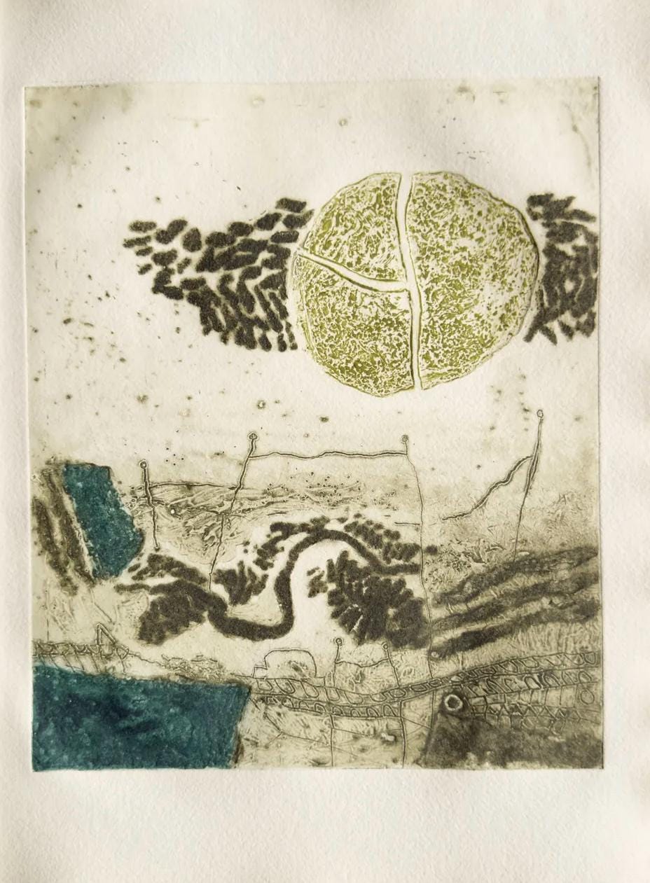 James Coignard, Composition, L'amour du plus lointain, Limited Edition Engraving