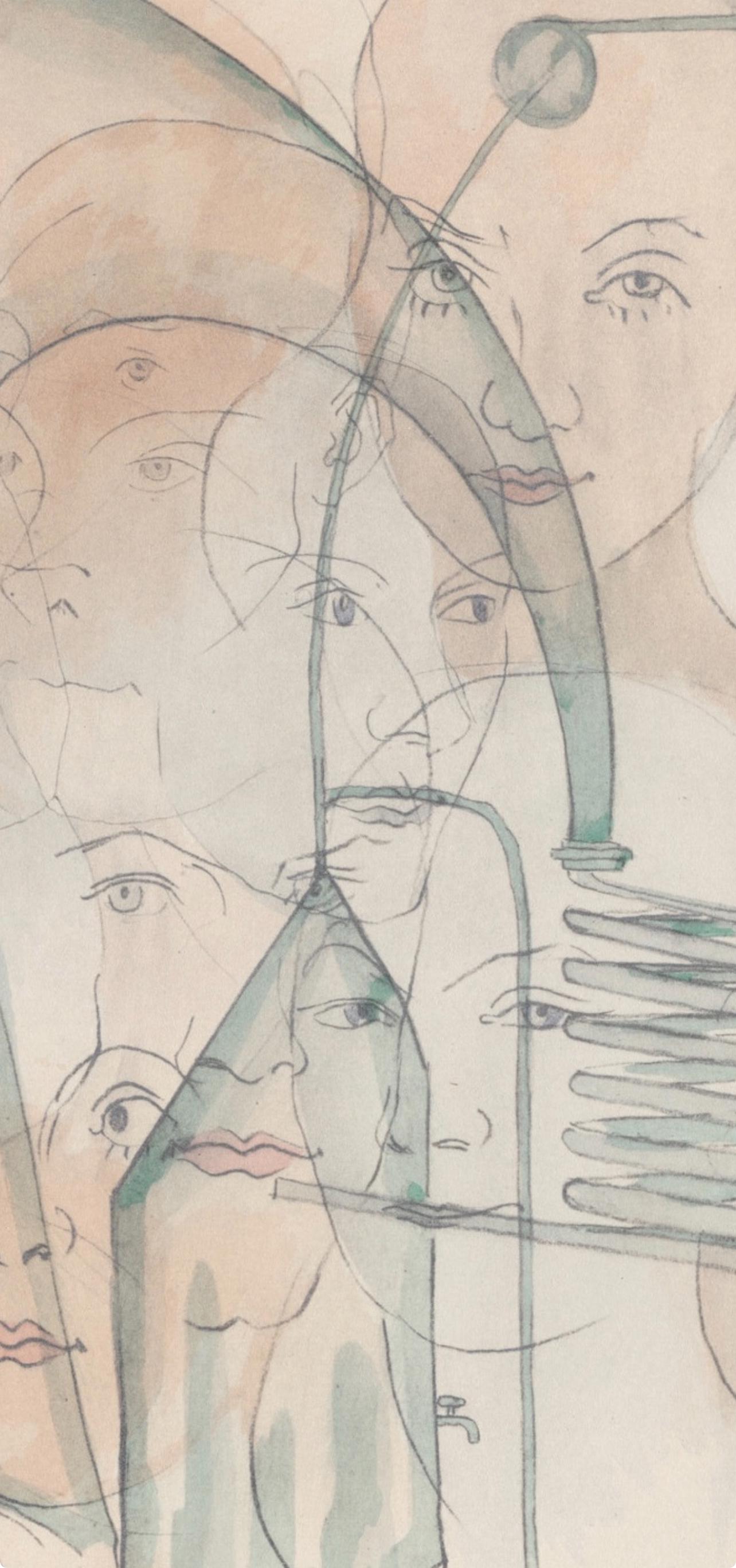 Francis Picabia, Composition, Le Peseur d'âmes (The Weigher of Souls), Limited Edition Lithograph