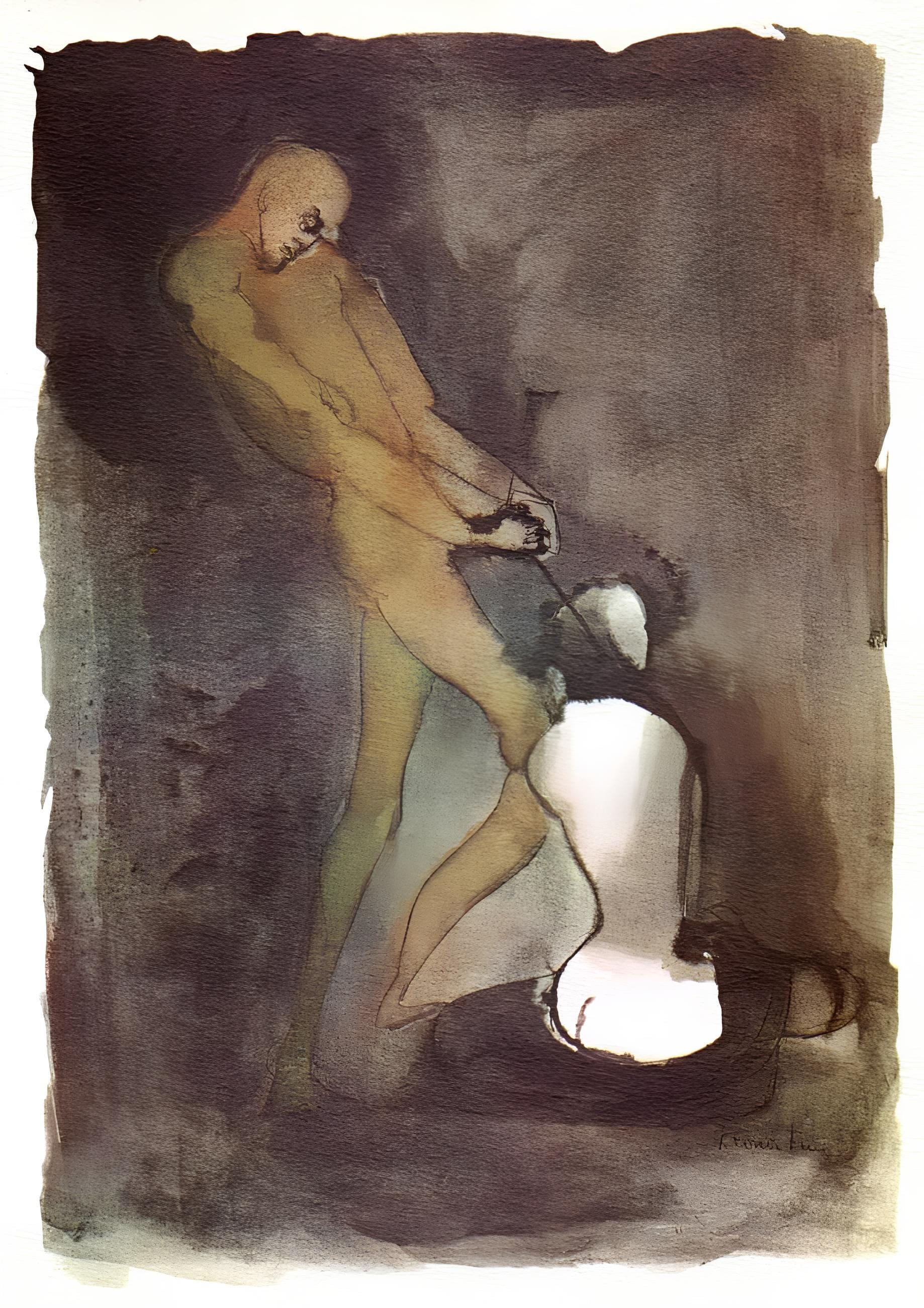 Léonor Fini, Composition, Histoire d'O, Limited Edition Lithograph