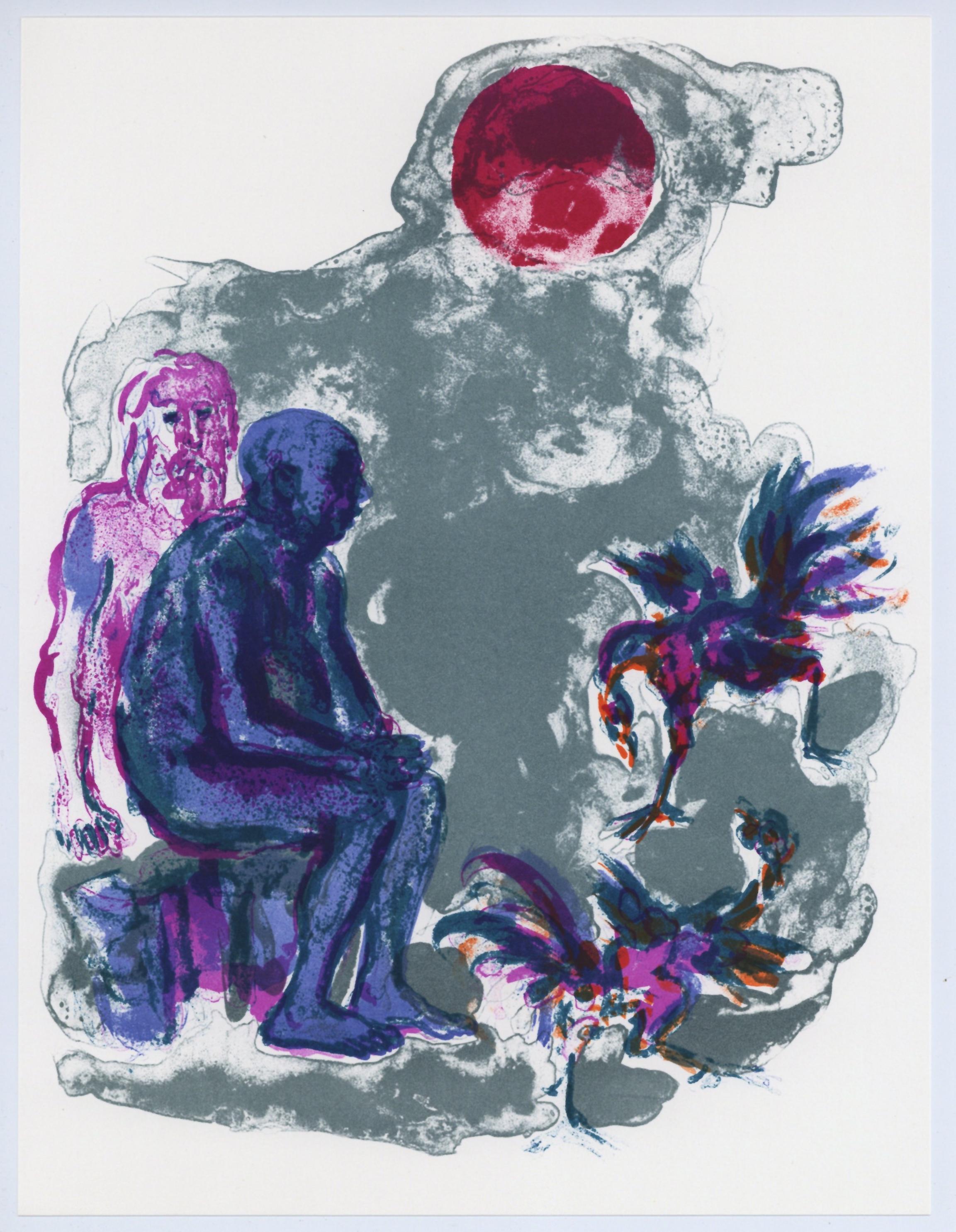 Walter Spitzer, Composition, L'Odyssée, Limited Edition Lithograph
