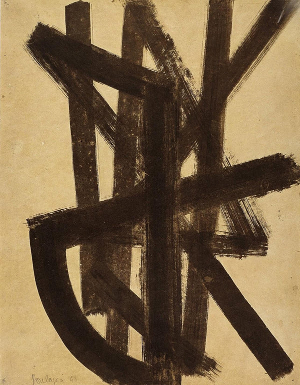 Pierre Soulages, Composition, Pierre Soulages, Peintres d'aujourd'hui, Limited Edition Lithograph