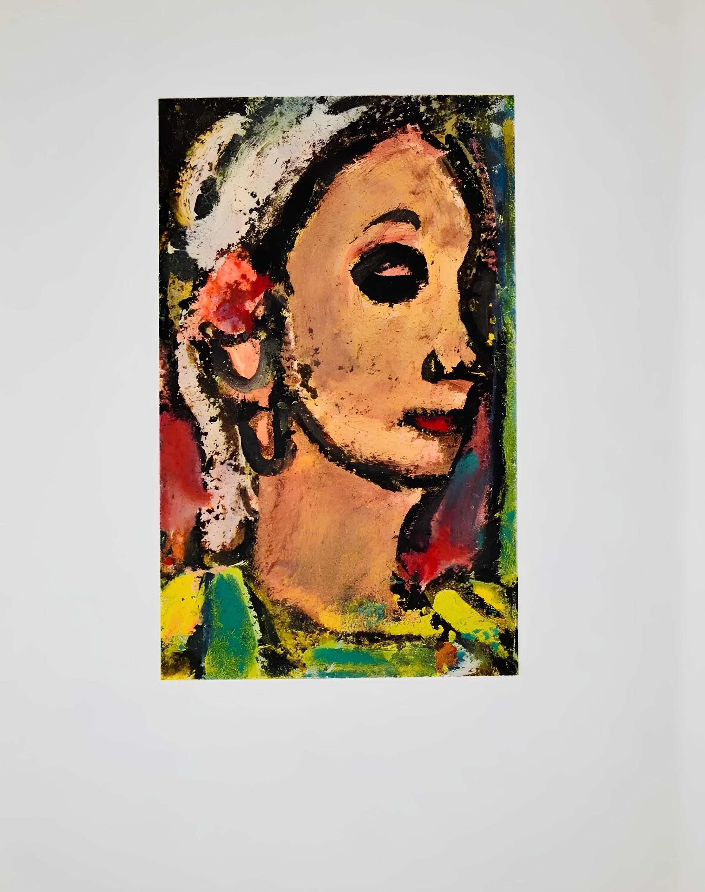 Georges Rouault, Composition, Visages, dix études de l'Atelier reproduites en fac-similés, Limited Edition Lithograph