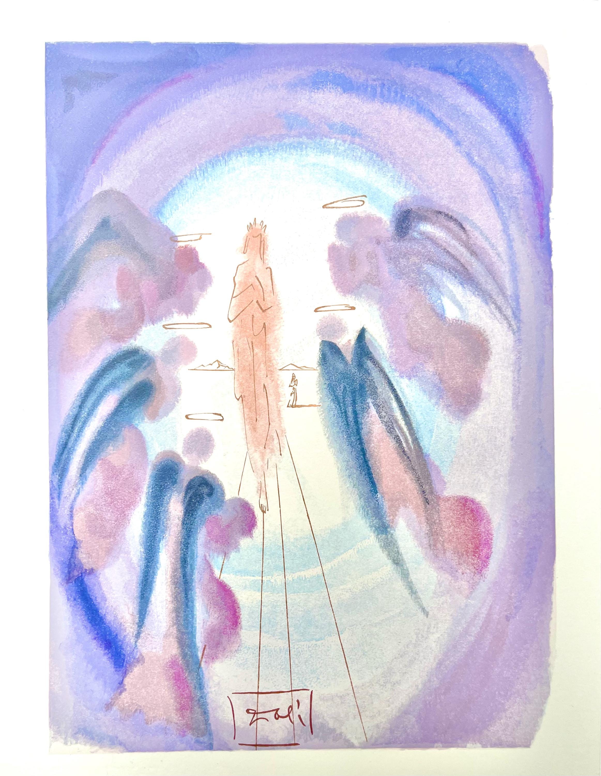 Salvador Dali, Paradies XXV (Field 189-200; Michler/Löpsinger 1039-1138), Die Göttliche Komödie, Signed, Limited Edition Woodcut