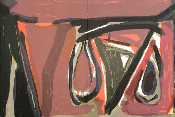 Geer Van Velde, Composition, Hommage à Aimé et Marguerite Maeght, Derrière le miroir, Limited Edition Lithograph