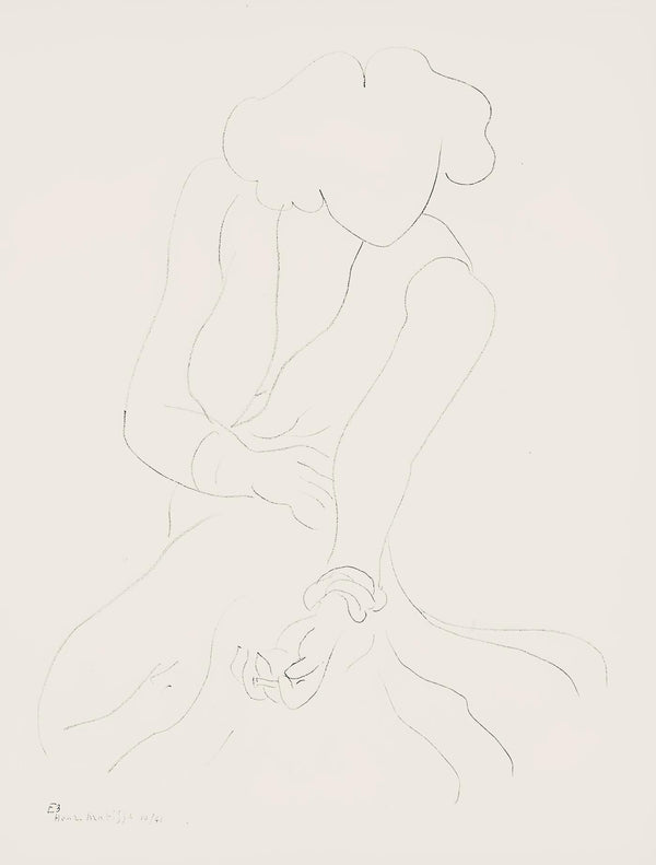 Henri Matisse, Série E, var. 3 (Duthuit 9), Henri Matisse, Dessins, Thèmes et variations, Limited Edition Lithograph
