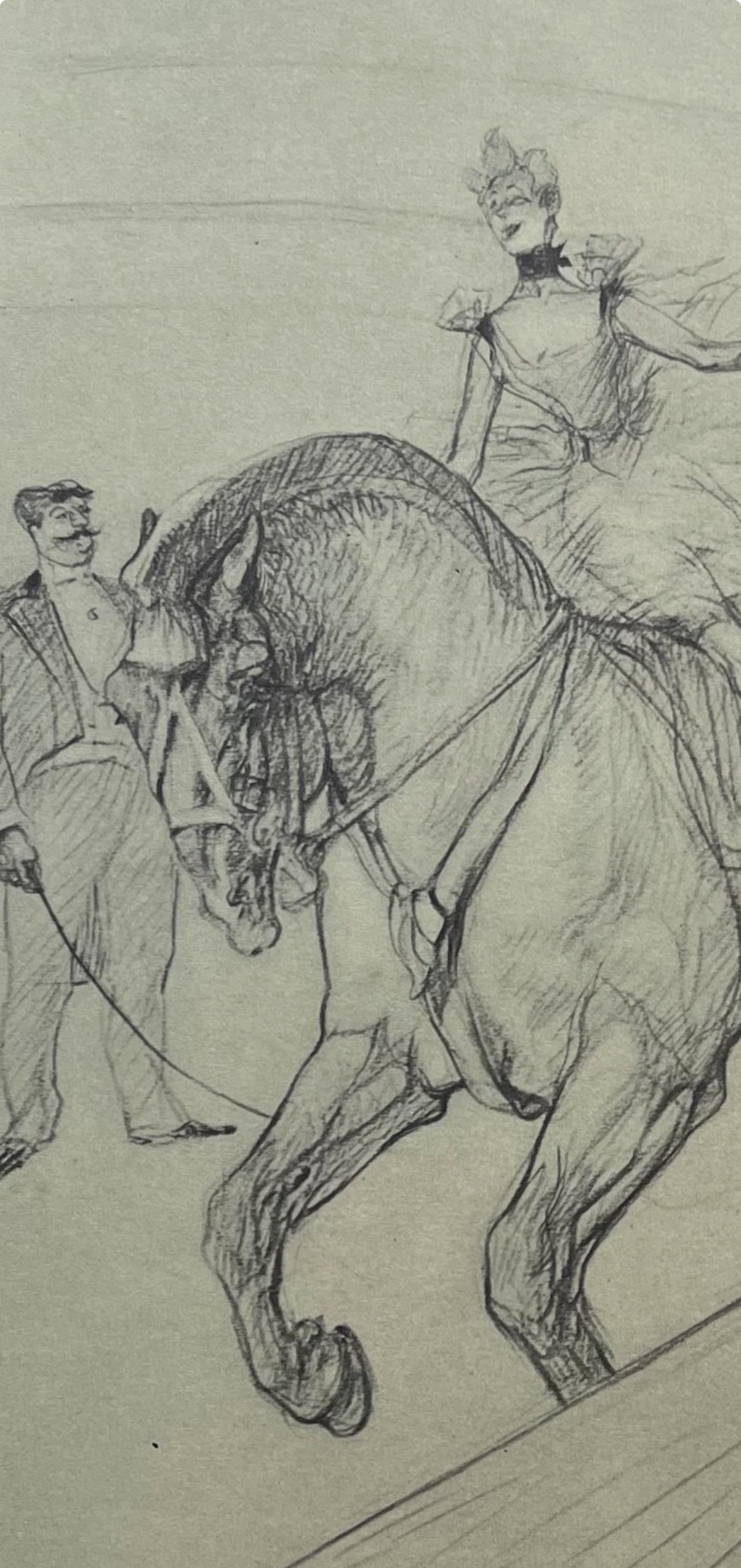 Henri de Toulouse-Lautrec, Bareback Rider, Henri de Toulouse-Lautrec, At the Circus, Limited Edition Lithograph