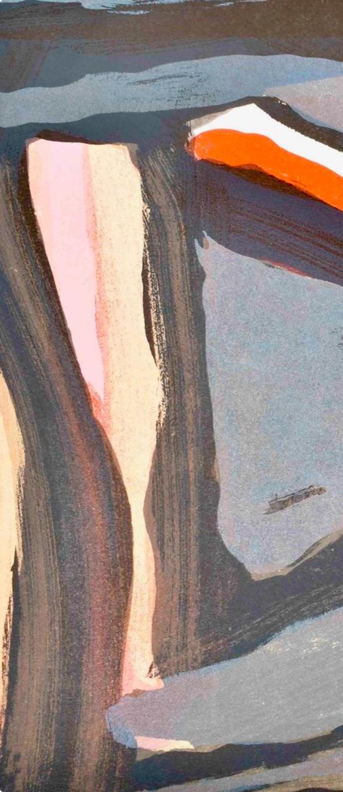 Geer Van Velde, Composition, Derrière le miroir, Limited Edition Lithograph