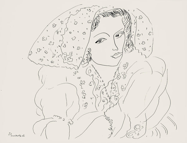 Henri Matisse, Série I, var. 3 (Duthuit 9), Henri Matisse, Dessins, Thèmes et variations, Limited Edition Lithograph