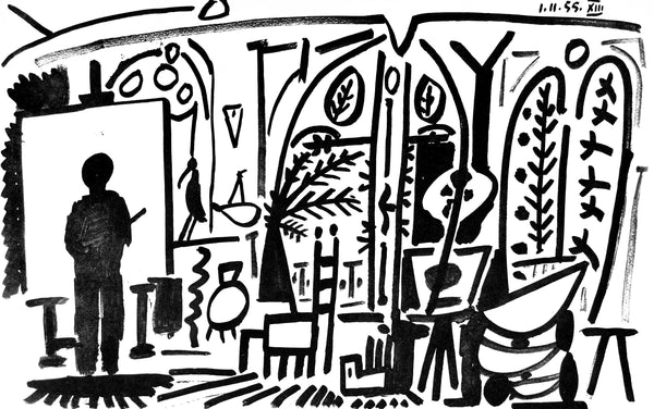 Pablo Picasso, Composition (Cramer 101), Carnet de la Californie, Limited Edition Lithograph