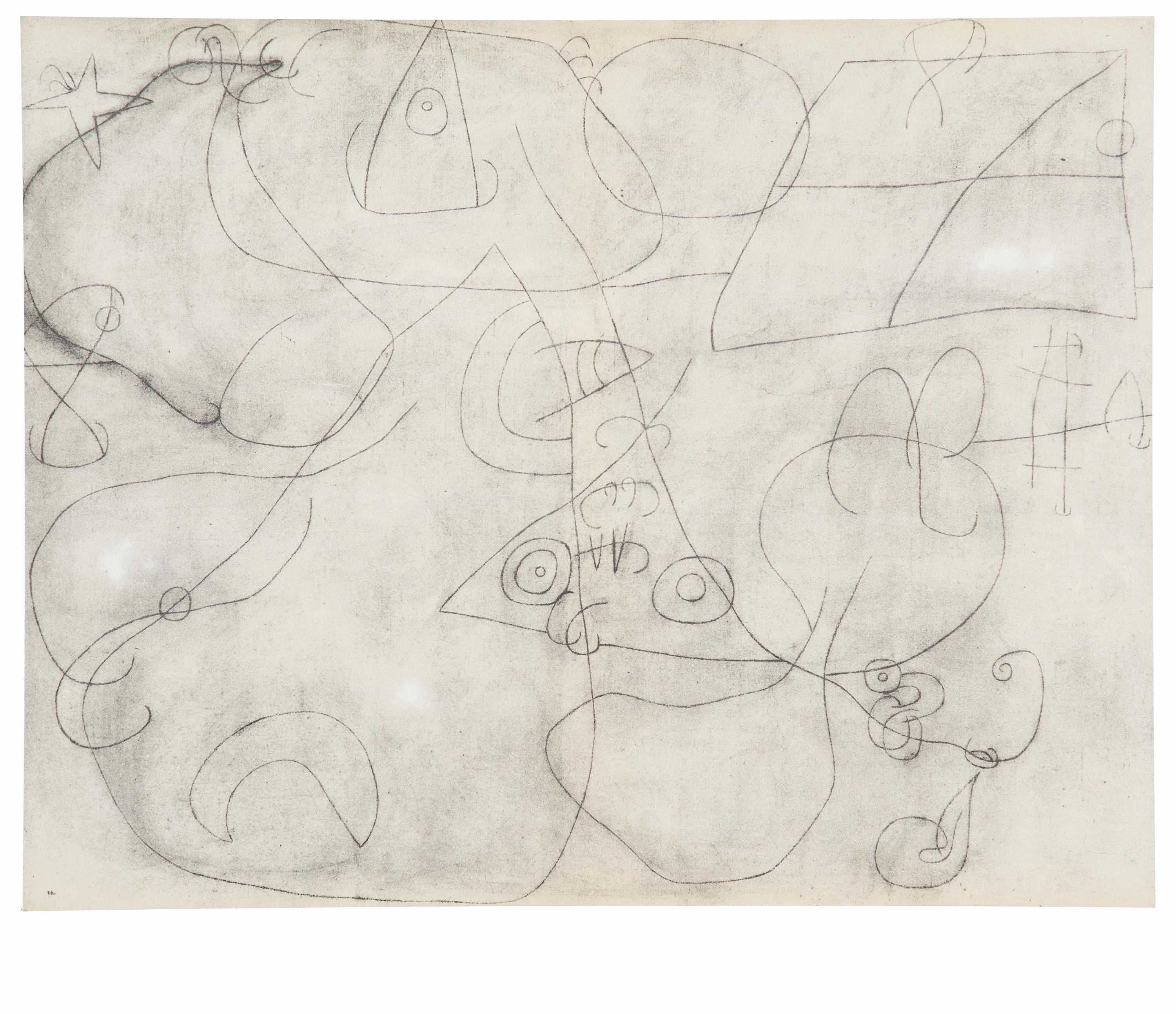 Joan Miró, Composition (Cramer 69; Dupin 292; Mourlot 286-294), Miró 1959-1960, Limited Edition Lithograph