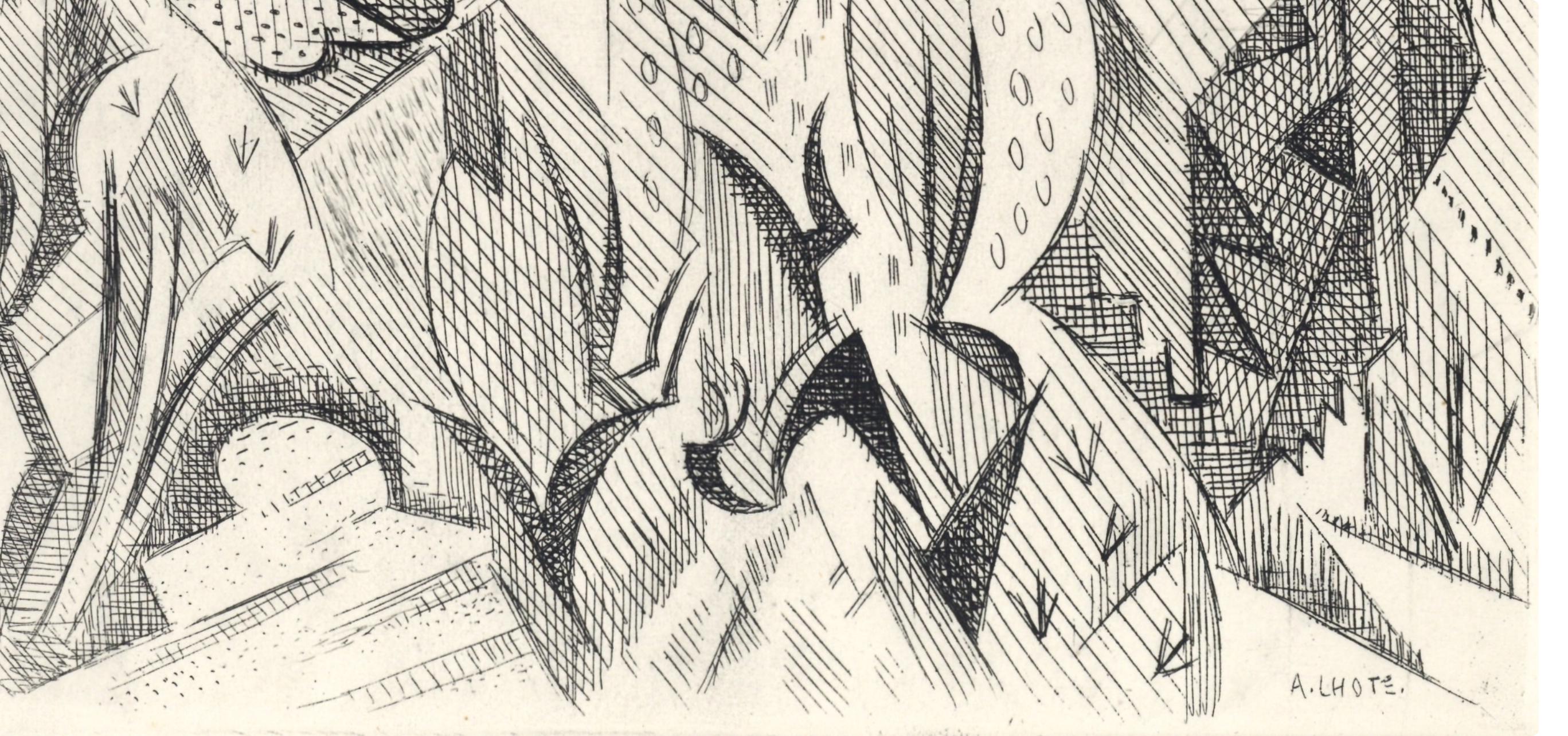 André Lhote, Composition, Alternance, Limited Edition Etching