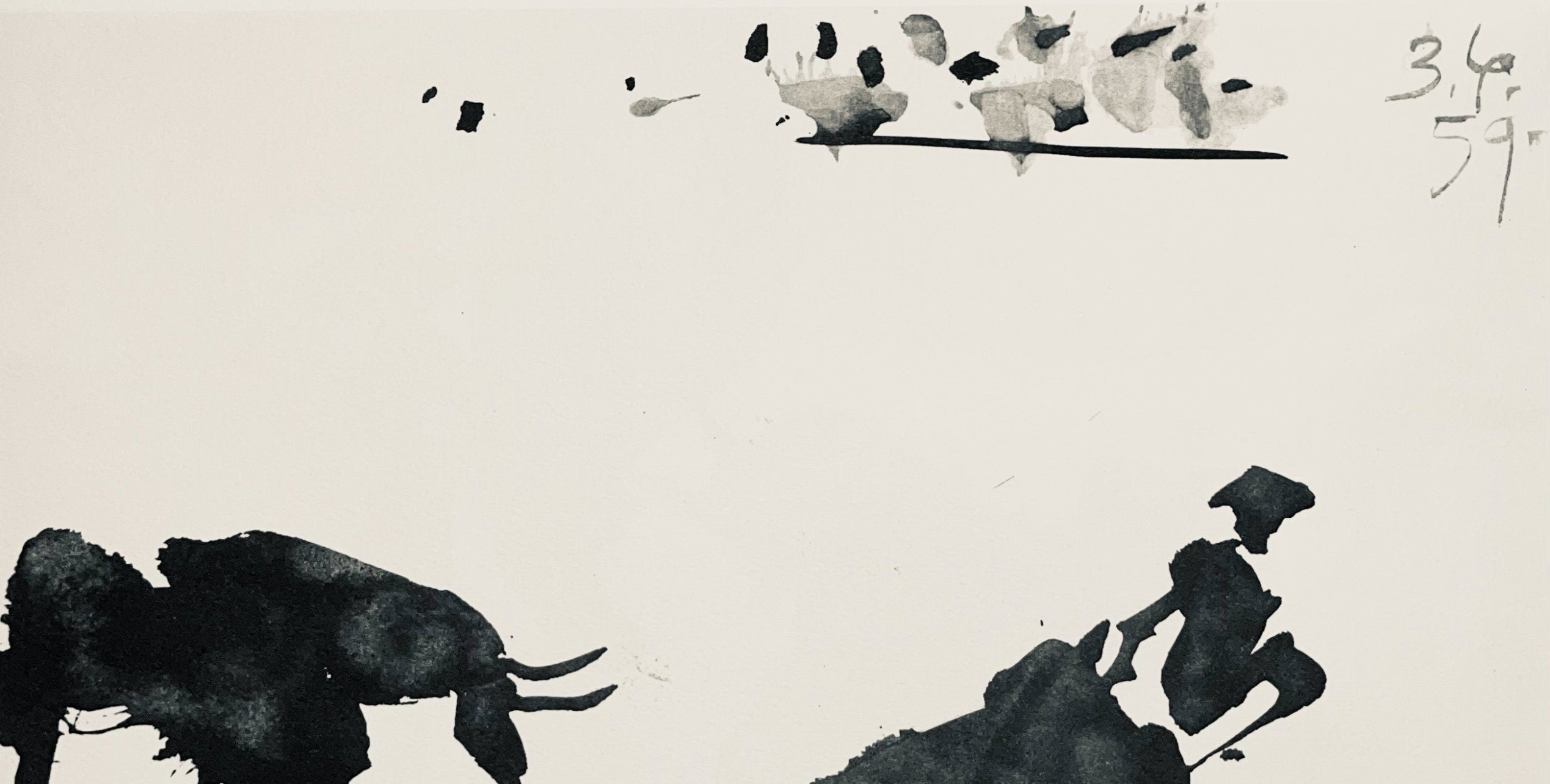Pablo Picasso, Composition (Bloch 1276; Czwiklitzer 23), Toros y Toreros, Limited Edition Lithograph