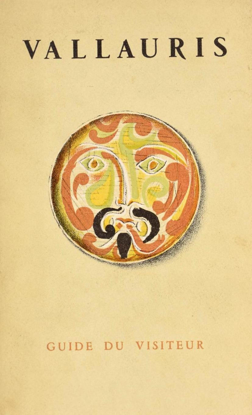 Pablo Picasso, Composition (Cramer 58; Mourlot 189), Une visite a Vallauris, Limited Edition Lithograph