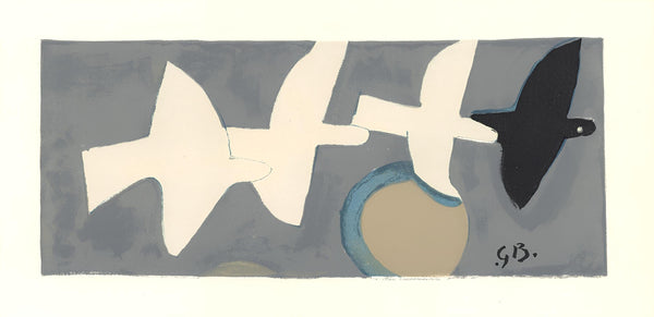 Georges Braque, Quatre oiseaux (Maeght 1030), Derrière le miroir, Limited Edition Lithograph