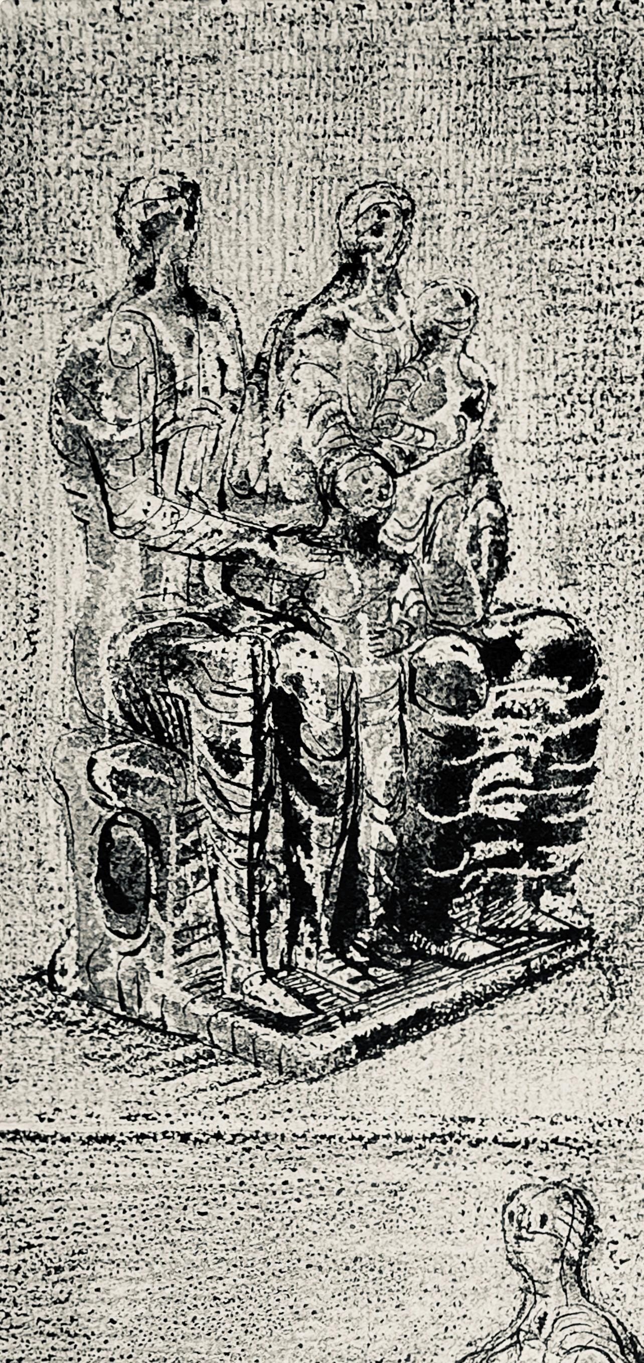 Henry Moore, Family Groups, The Drawings of Henry Moore, Limited Edition Lithograph
