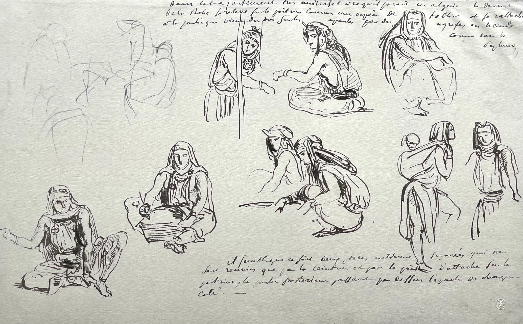Eugène Delacroix, Composition, Trente et un Dessins et Aquarelles du Maroc, Limited Edition Lithograph