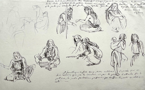 Eugène Delacroix, Composition, Trente et un Dessins et Aquarelles du Maroc, Limited Edition Lithograph