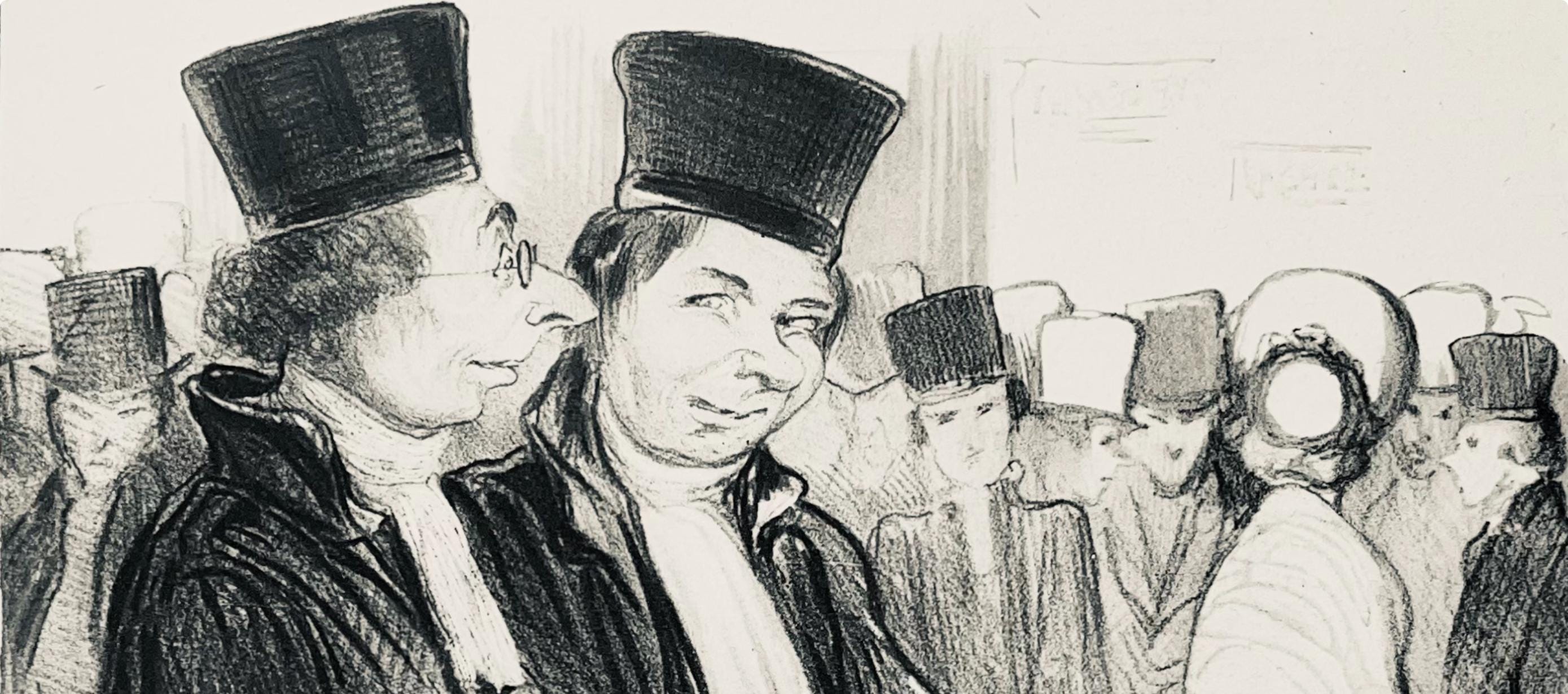 Honoré Daumier, Composition, Honoré Daumier, Law and Justice, Limited Edition Lithograph