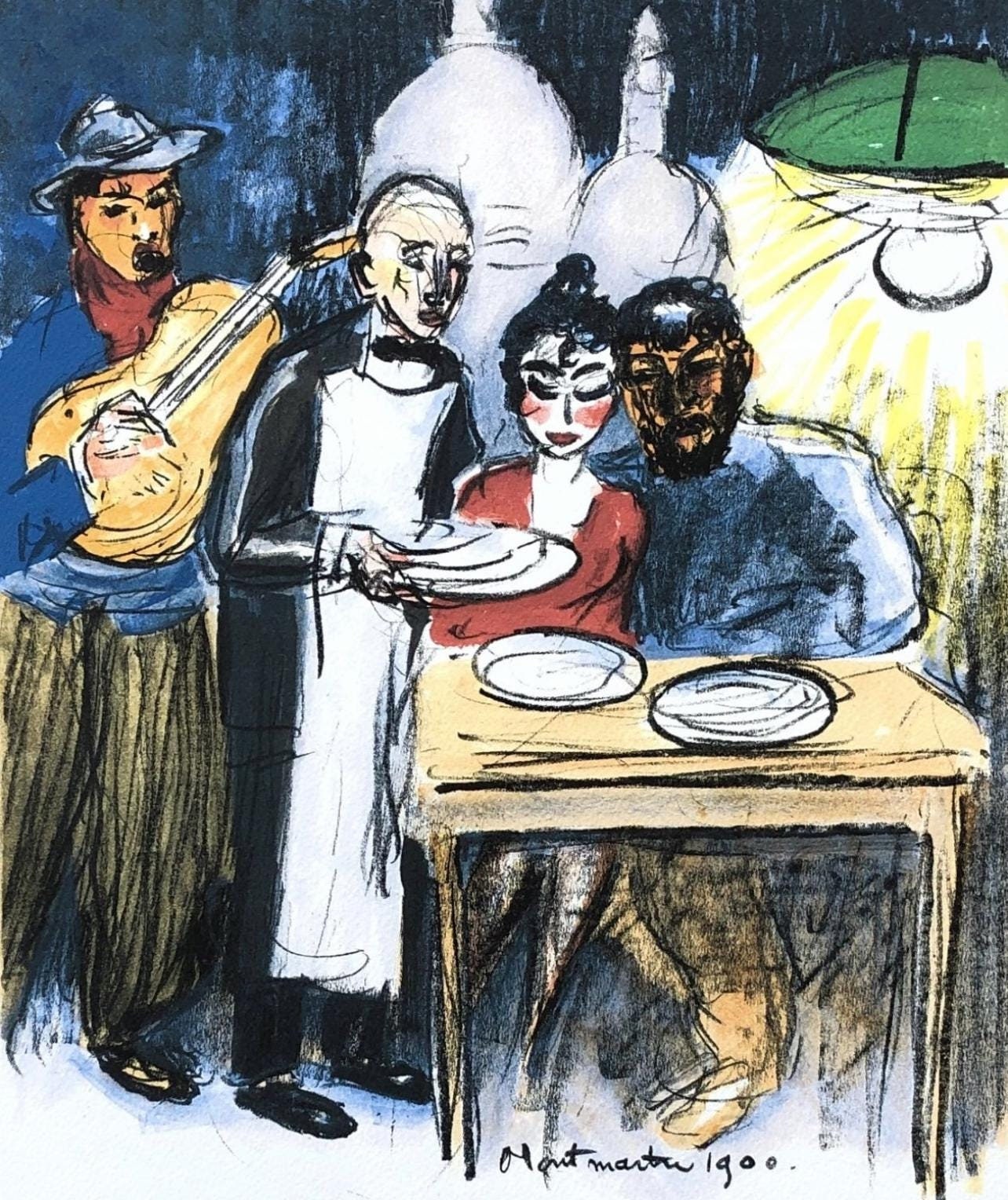 Kees van Dongen, Montmartre (Juffermans JL 34), Regards sur Paris, Limited Edition Lithograph
