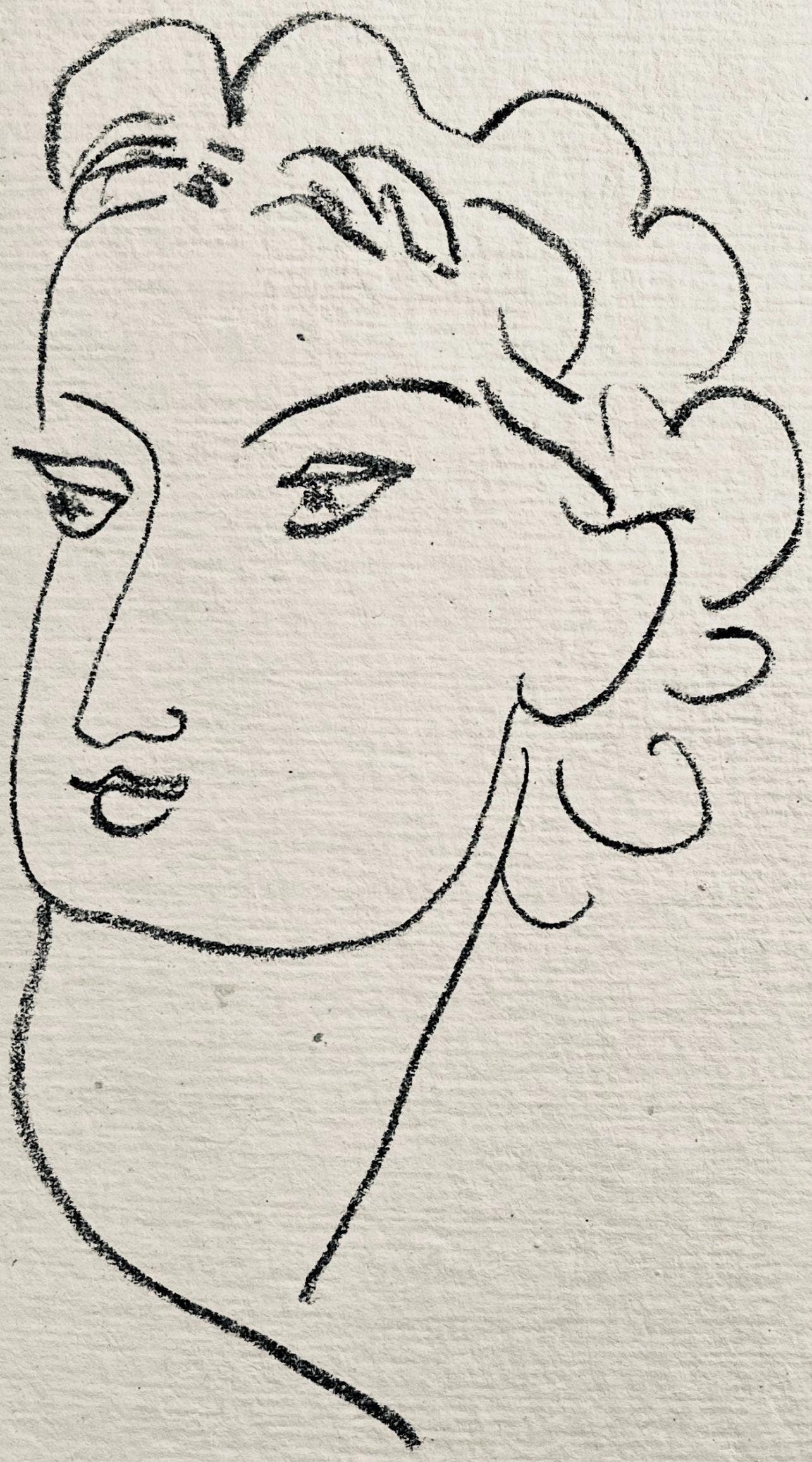 Henri Matisse, Lithographie VI (Duthuit 20), Repli, Gravures de Henri Matisse, Limited Edition Lithograph