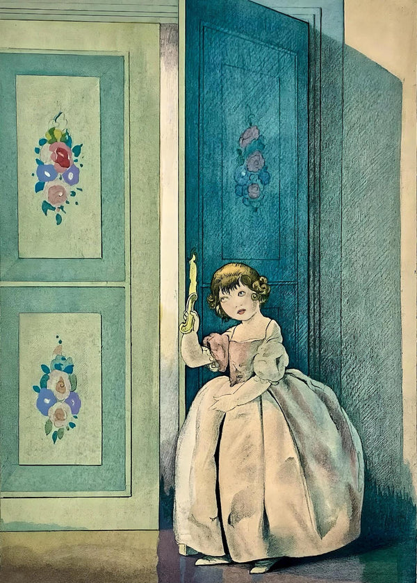 Umberto Brunelleschi, Composition, La Leçon d'amour dans un parc, Limited Edition Lithograph