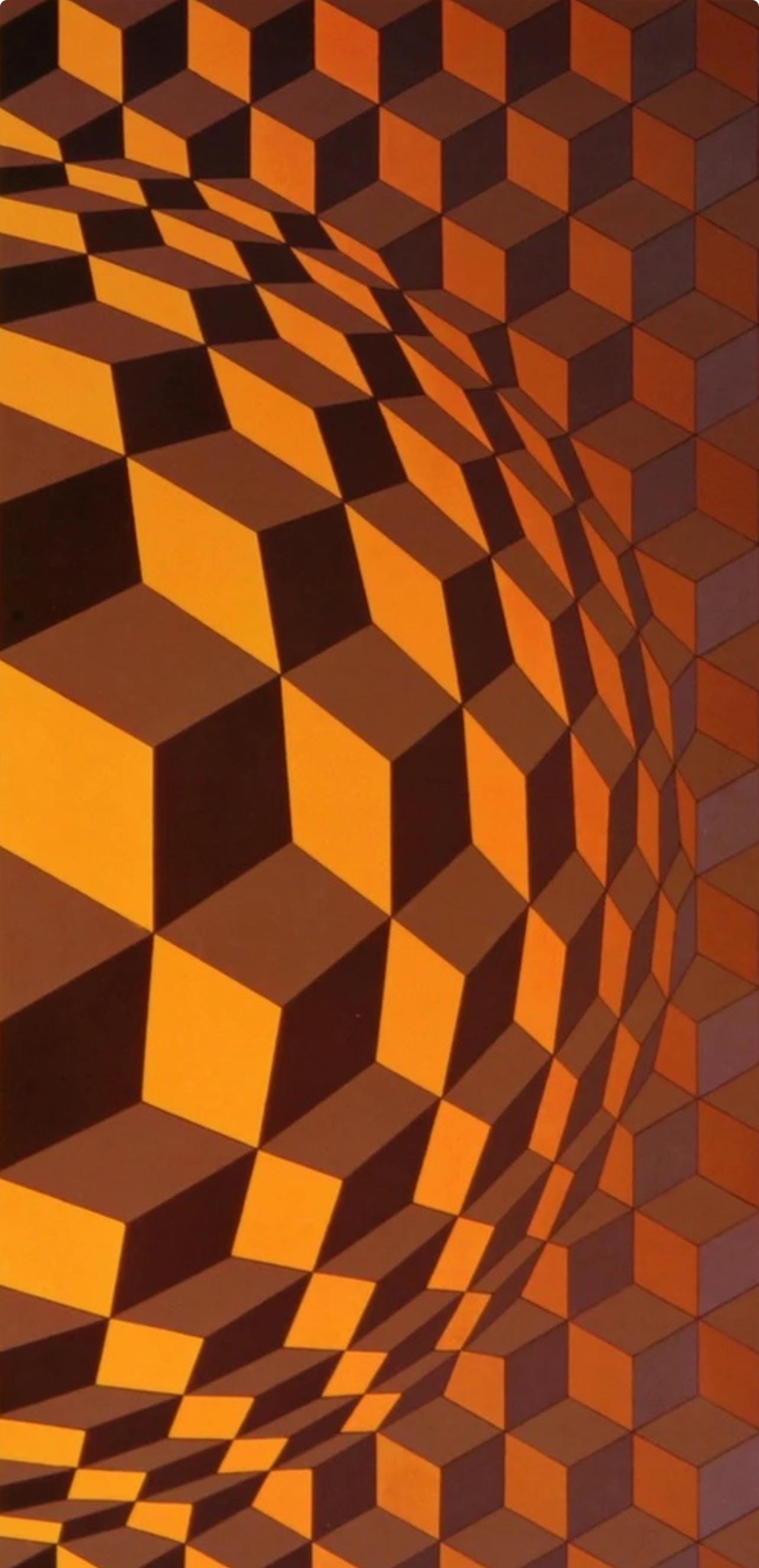 Victor Vasarely, Composition, CTA 102, Limited Edition Héliogravure