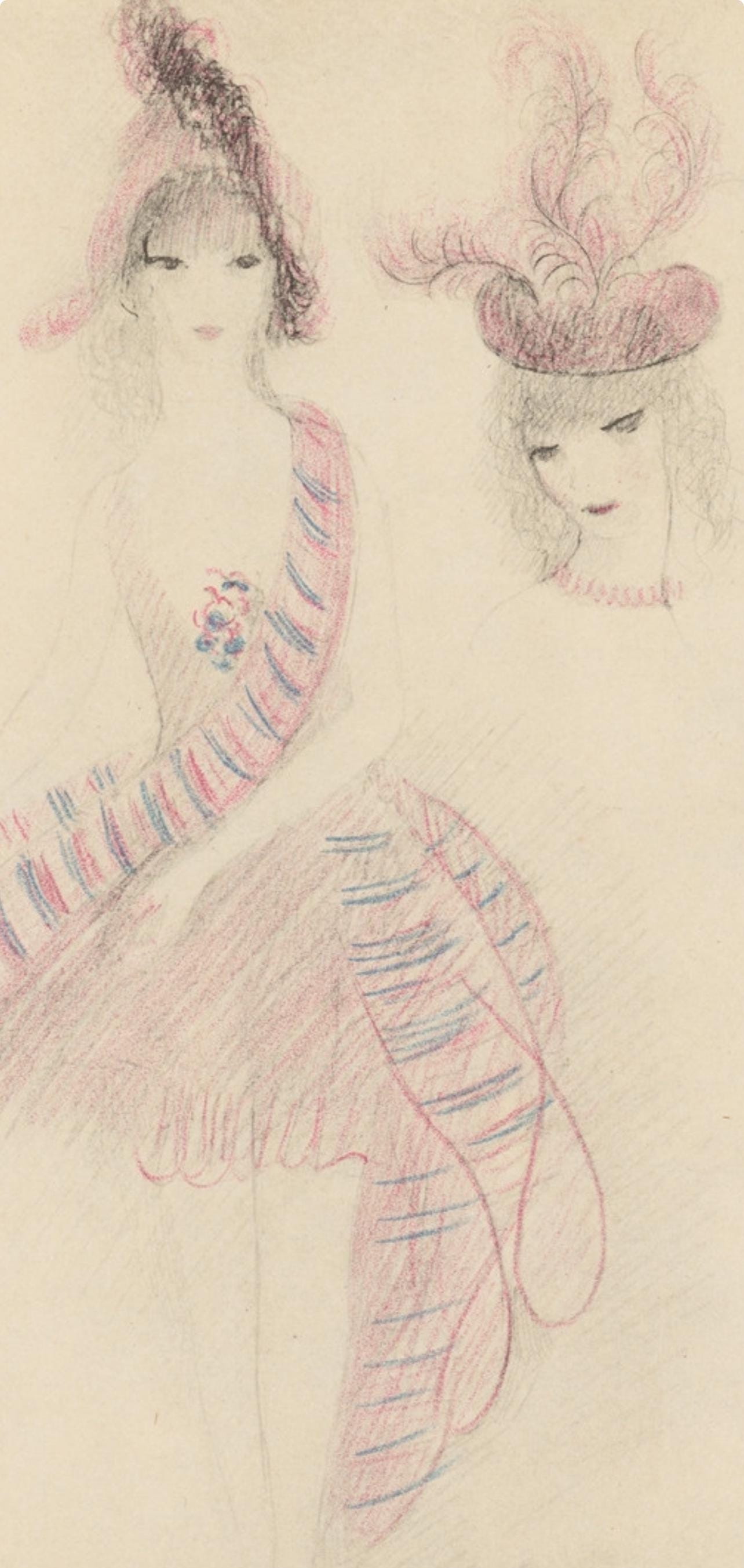 Marie Laurencin, Composition, Les Biches, Limited Edition Lithograph