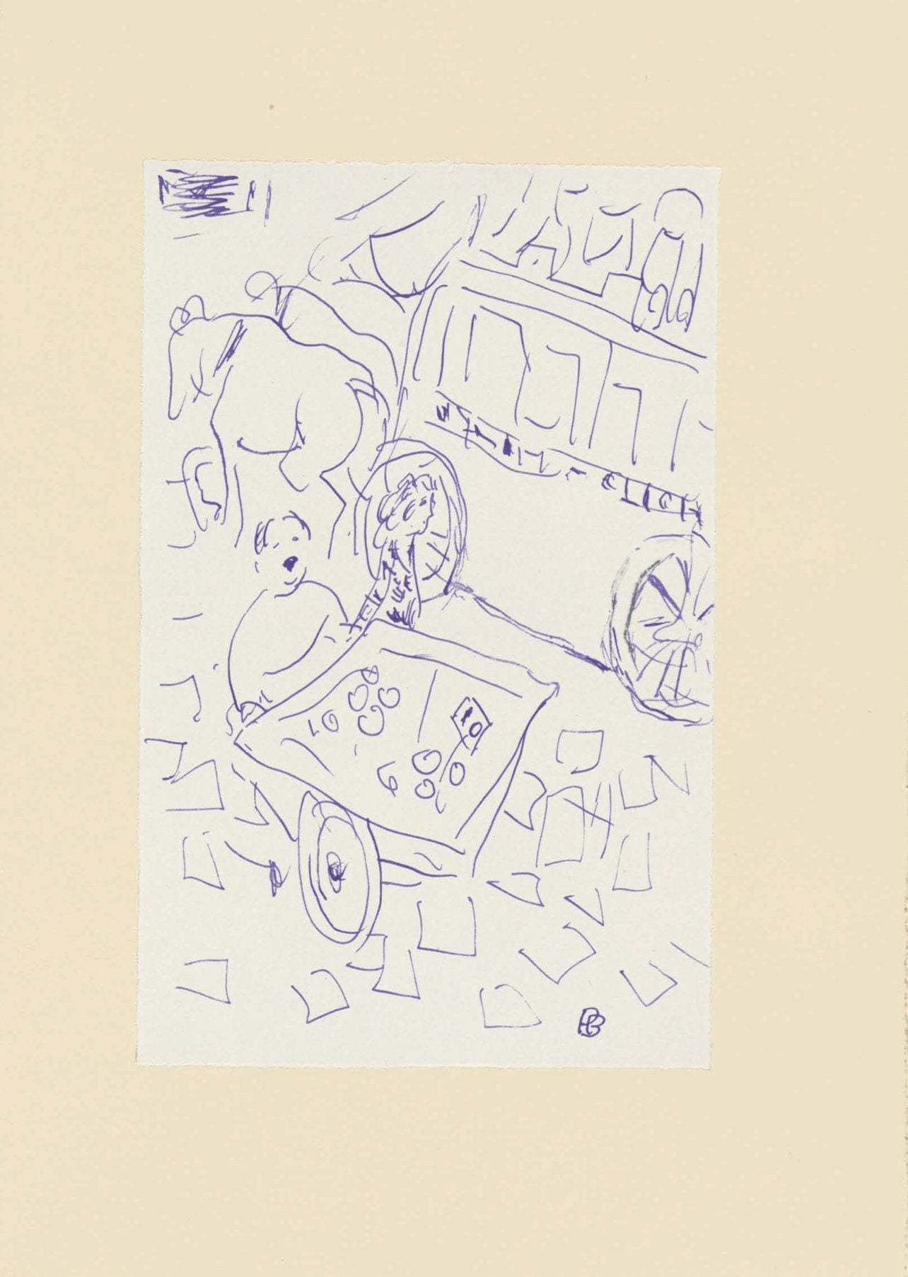 Pierre Bonnard, Composition (Terrasse 54), Pierre Bonnard Correspondences, Limited Edition Lithograph