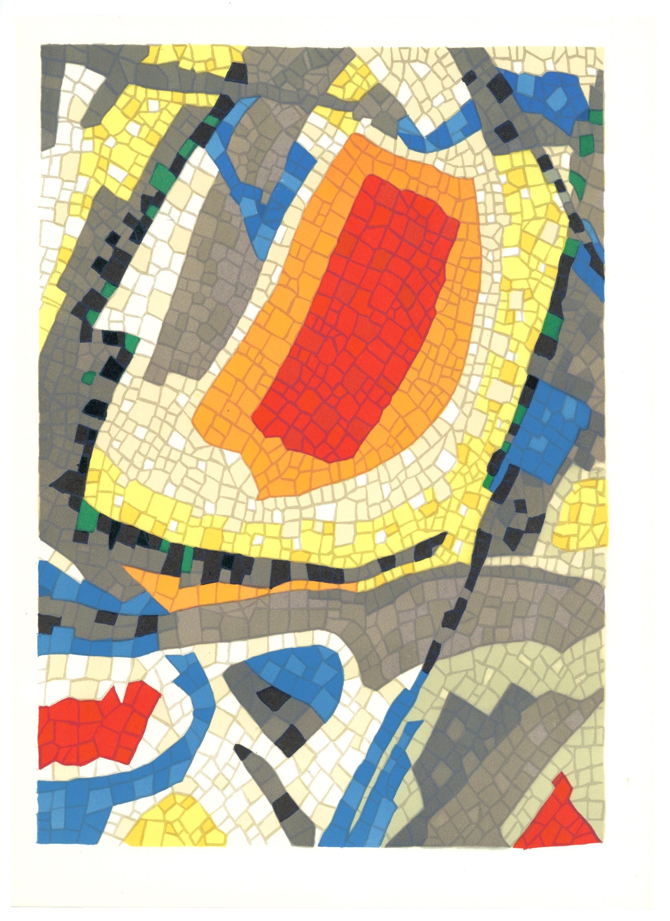 Jean Bazaine, Composition, Derrière le miroir, Limited Edition Lithograph