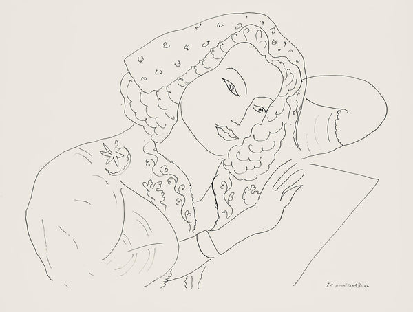 Henri Matisse, Série I, var. 11 (Duthuit 9), Henri Matisse, Dessins, Thèmes et variations, Limited Edition Lithograph