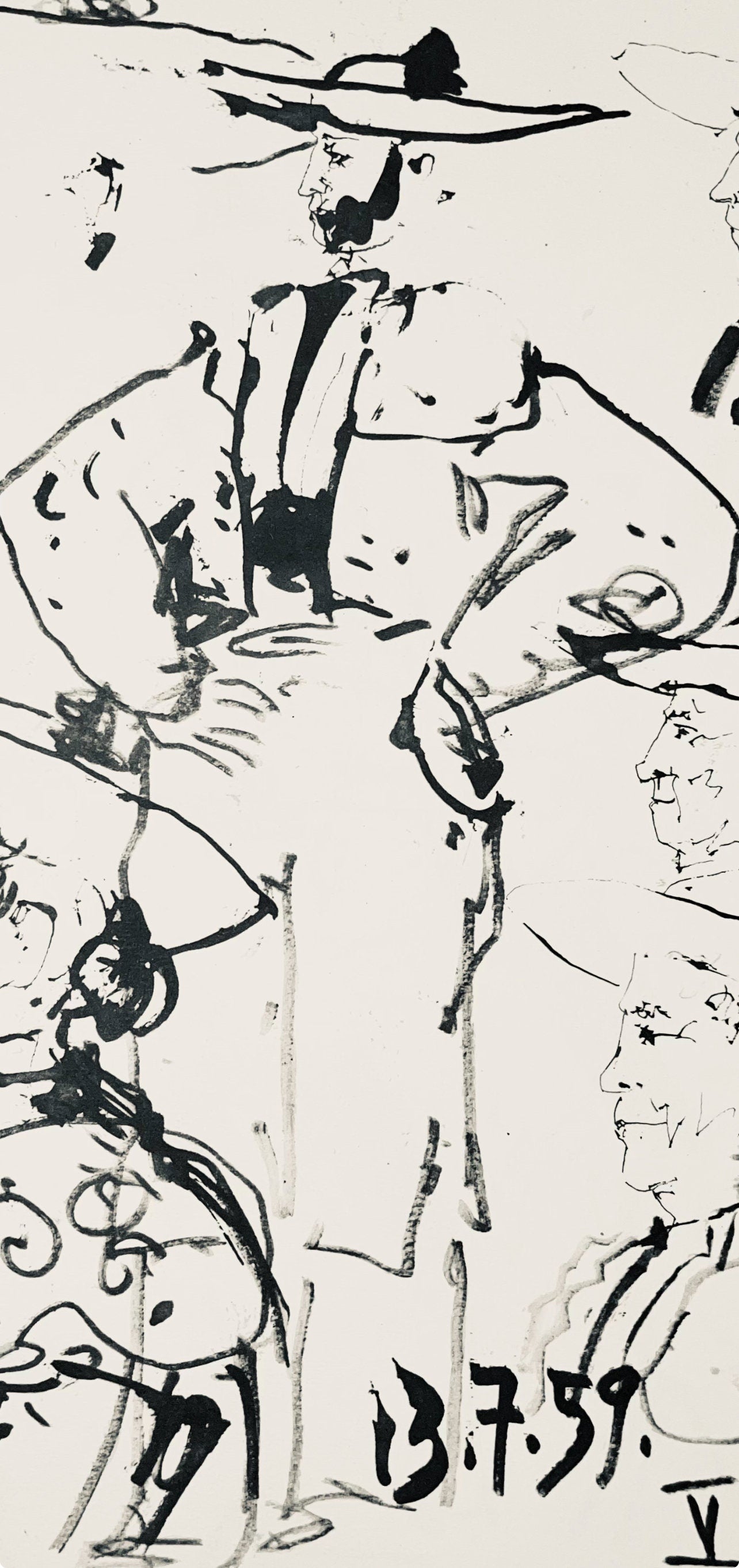 Pablo Picasso, Composition (Bloch 1276; Czwiklitzer 23), Toros y Toreros, Limited Edition Lithograph