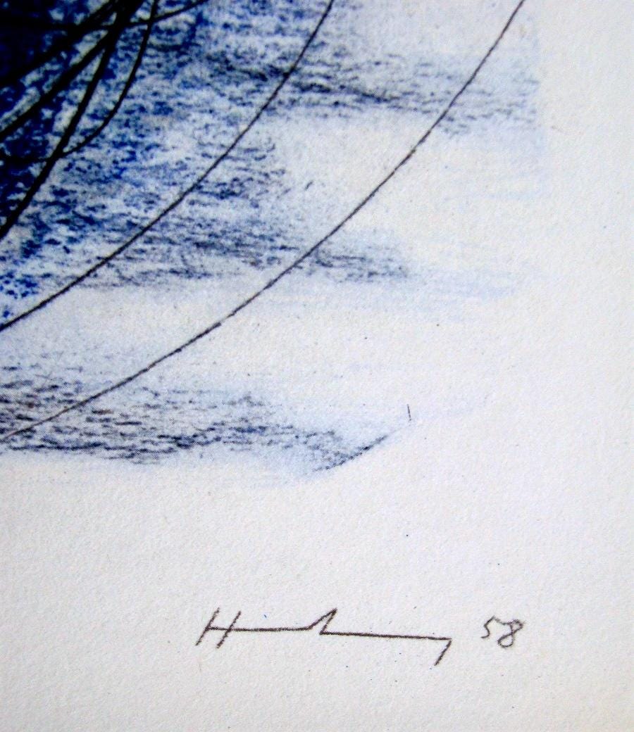 Hans Hartung, Composition, Hans Hartung, Peintres d'aujourd'hui, Limited Edition Lithograph