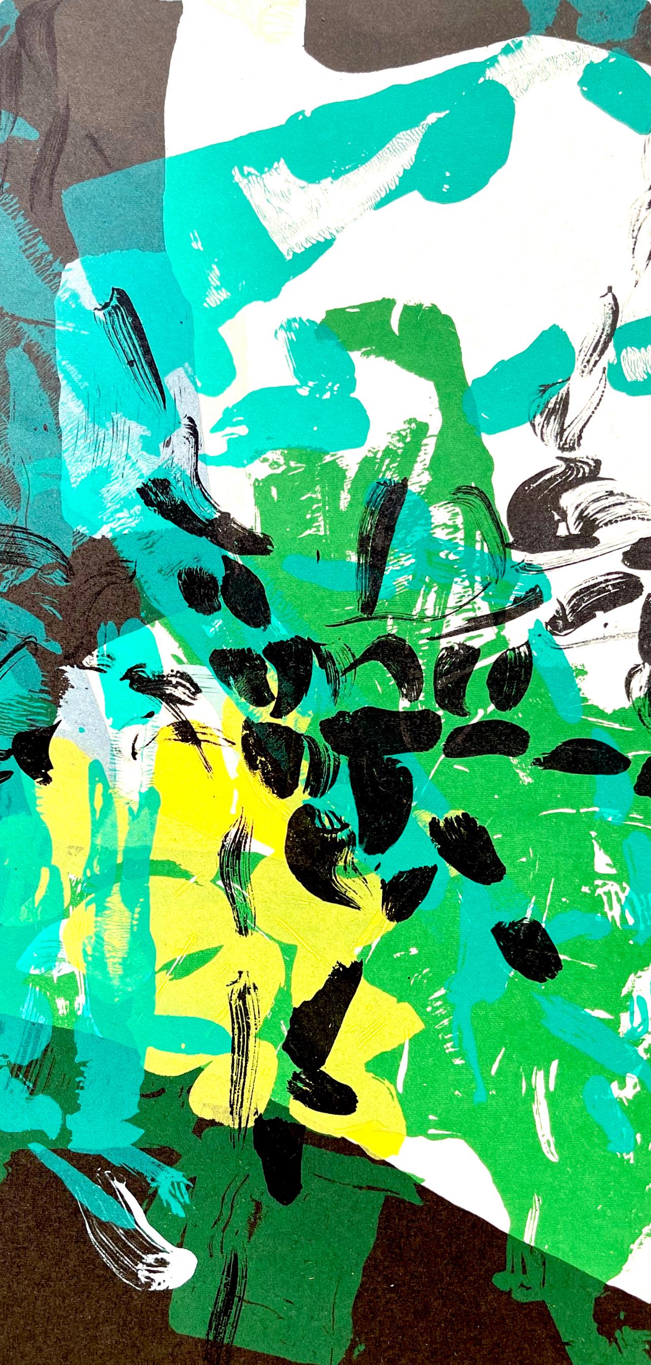 Jean-Paul Riopelle, Composition, Derrière le miroir, Limited Edition Lithograph