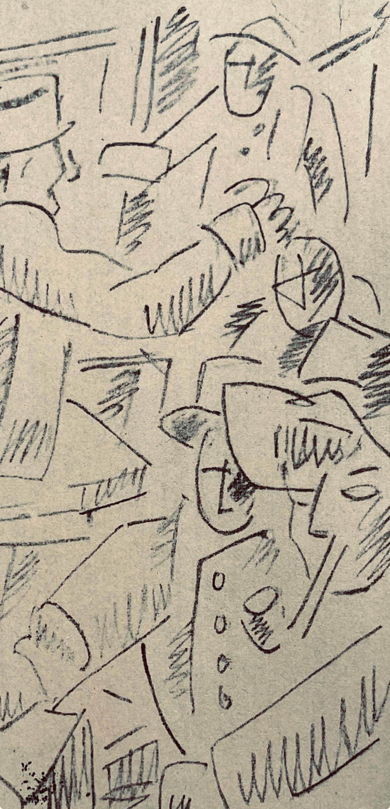 Fernand Léger, Soldats Jouant Aux Cartes, Fernand Léger, Dessins de Guerre, Limited Edition Lithograph