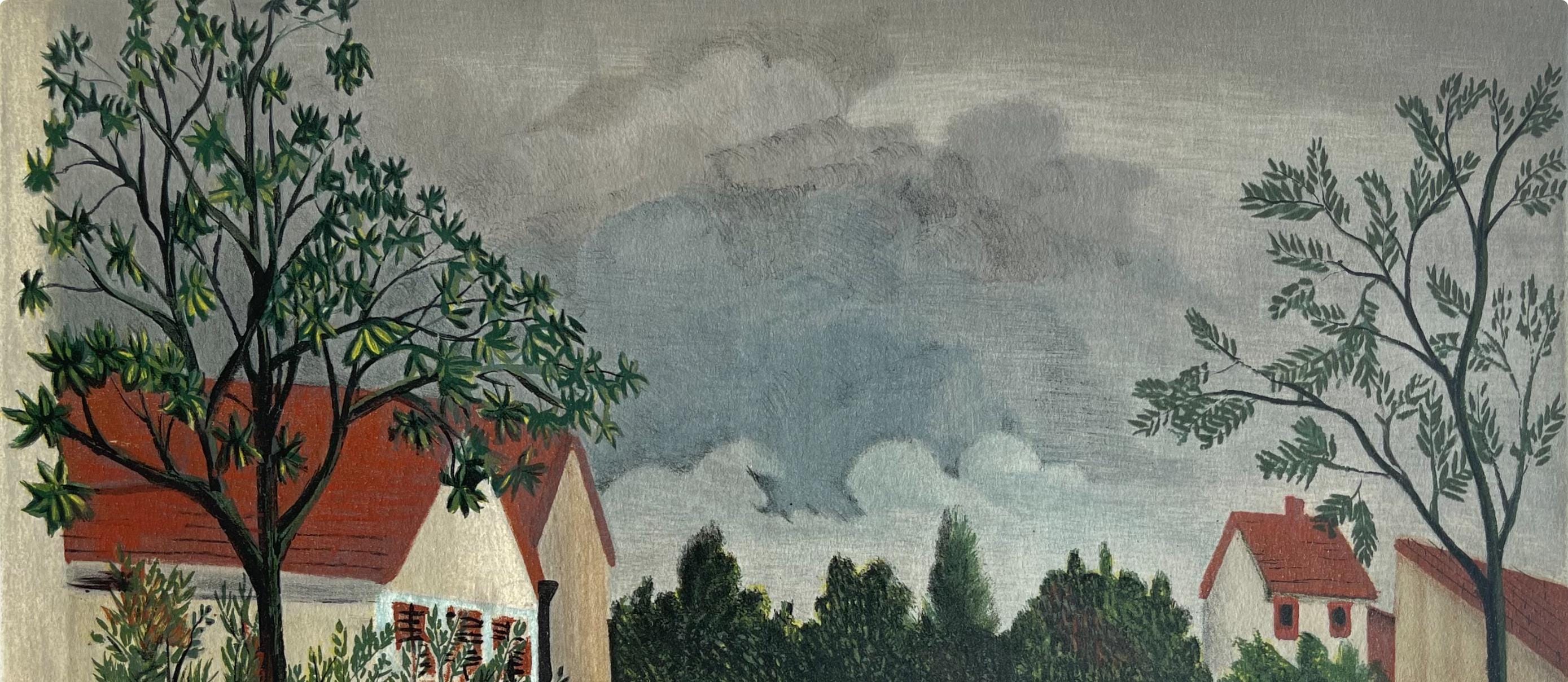 Henri Rousseau, La Rue, Derrière le miroir, Limited Edition Lithograph